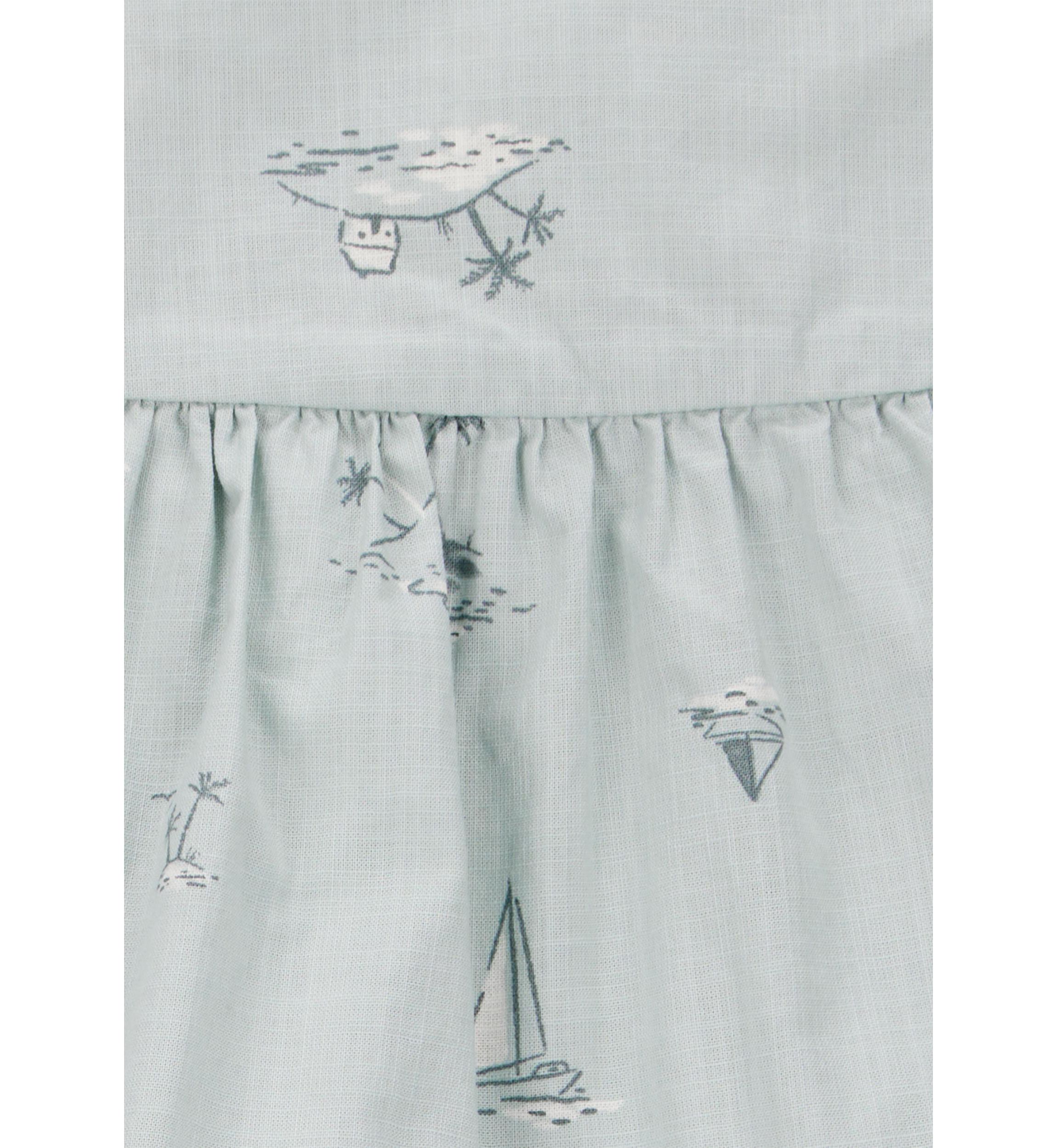 Baby Girls Printed Tank Top and Shorts Set