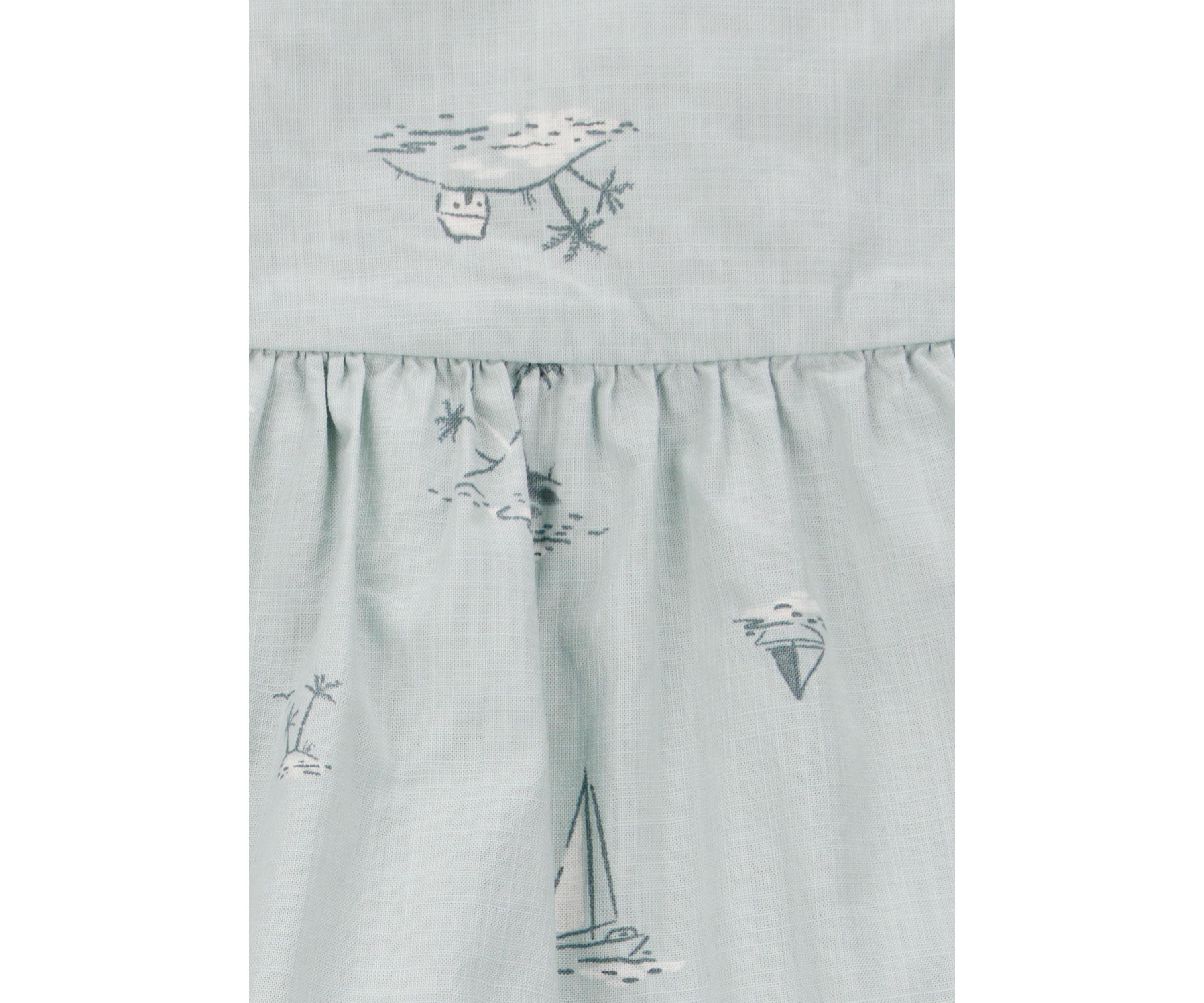 Baby Girls Printed Tank Top and Shorts Set