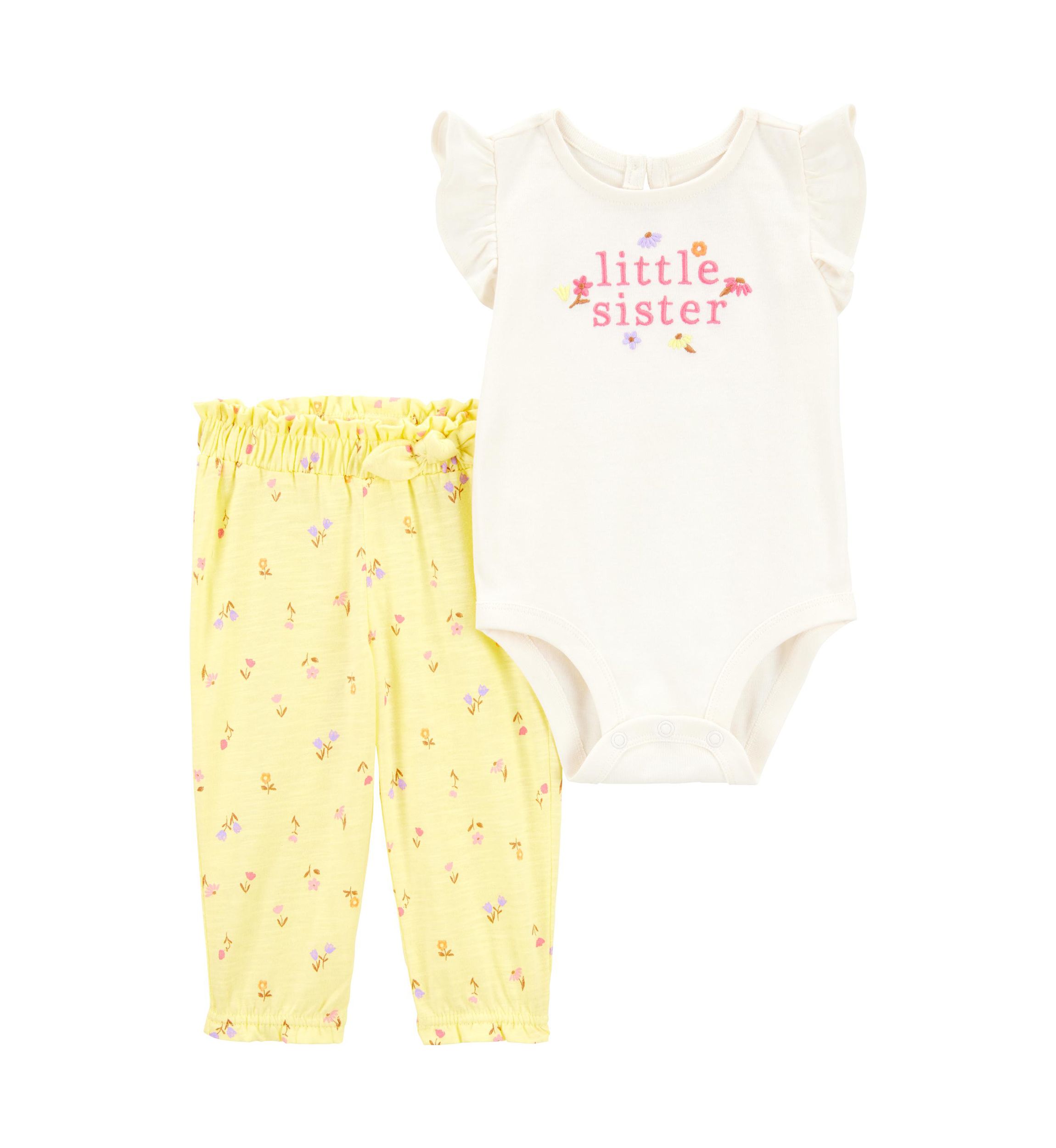 Baby Girls Bodysuit and Pants Set