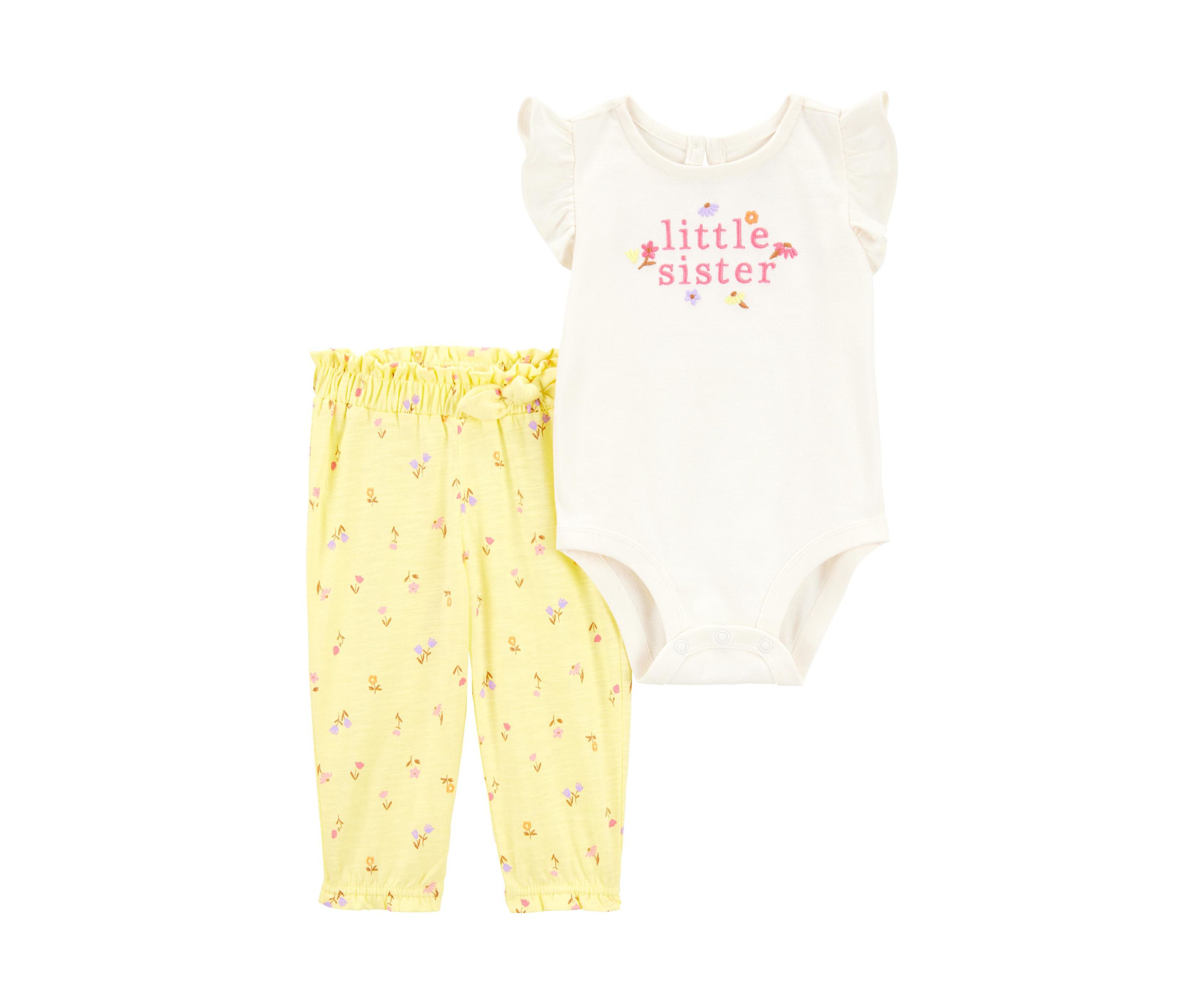 Baby Girls Bodysuit and Pants Set