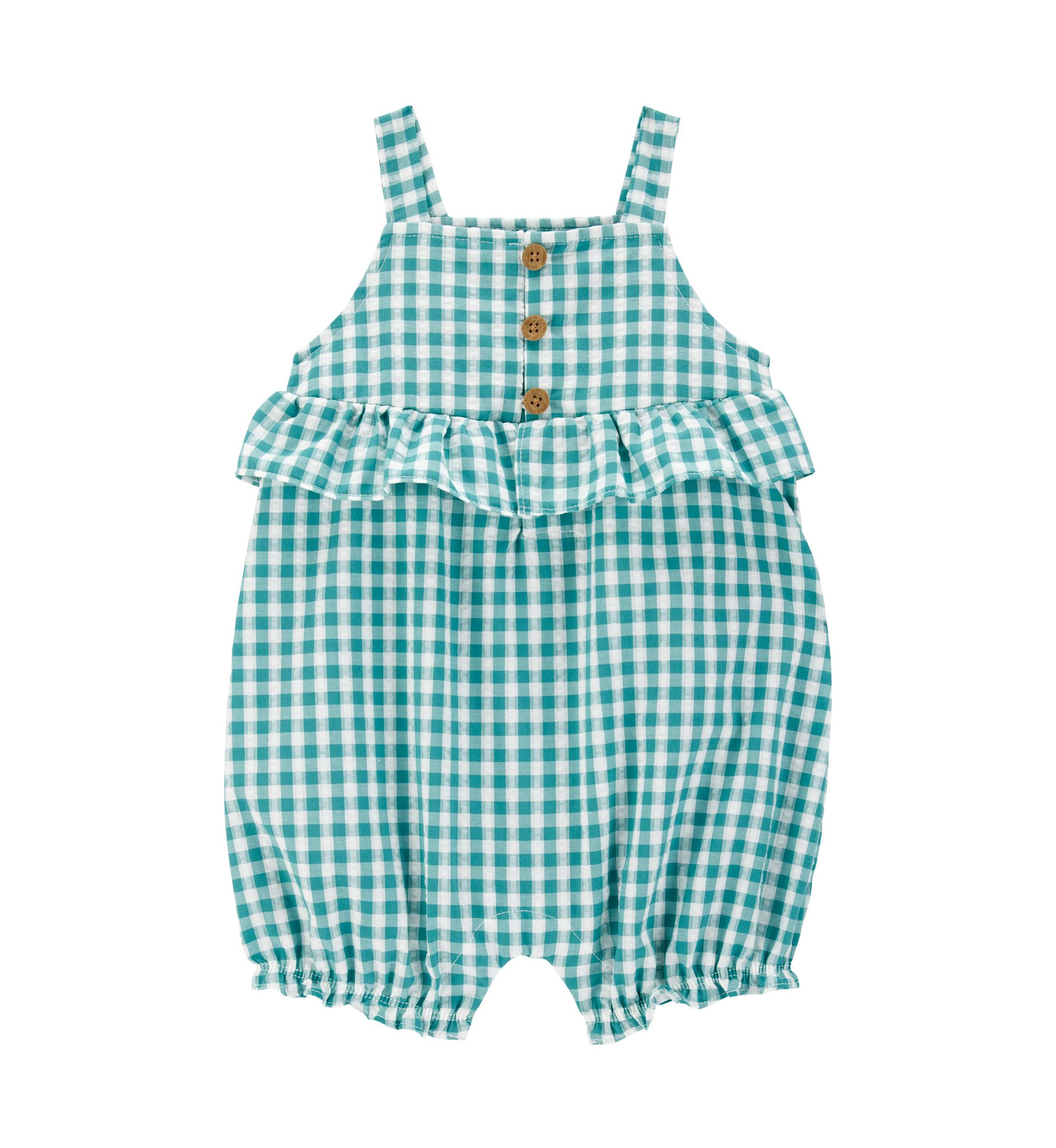 Baby Girls Gingham Romper