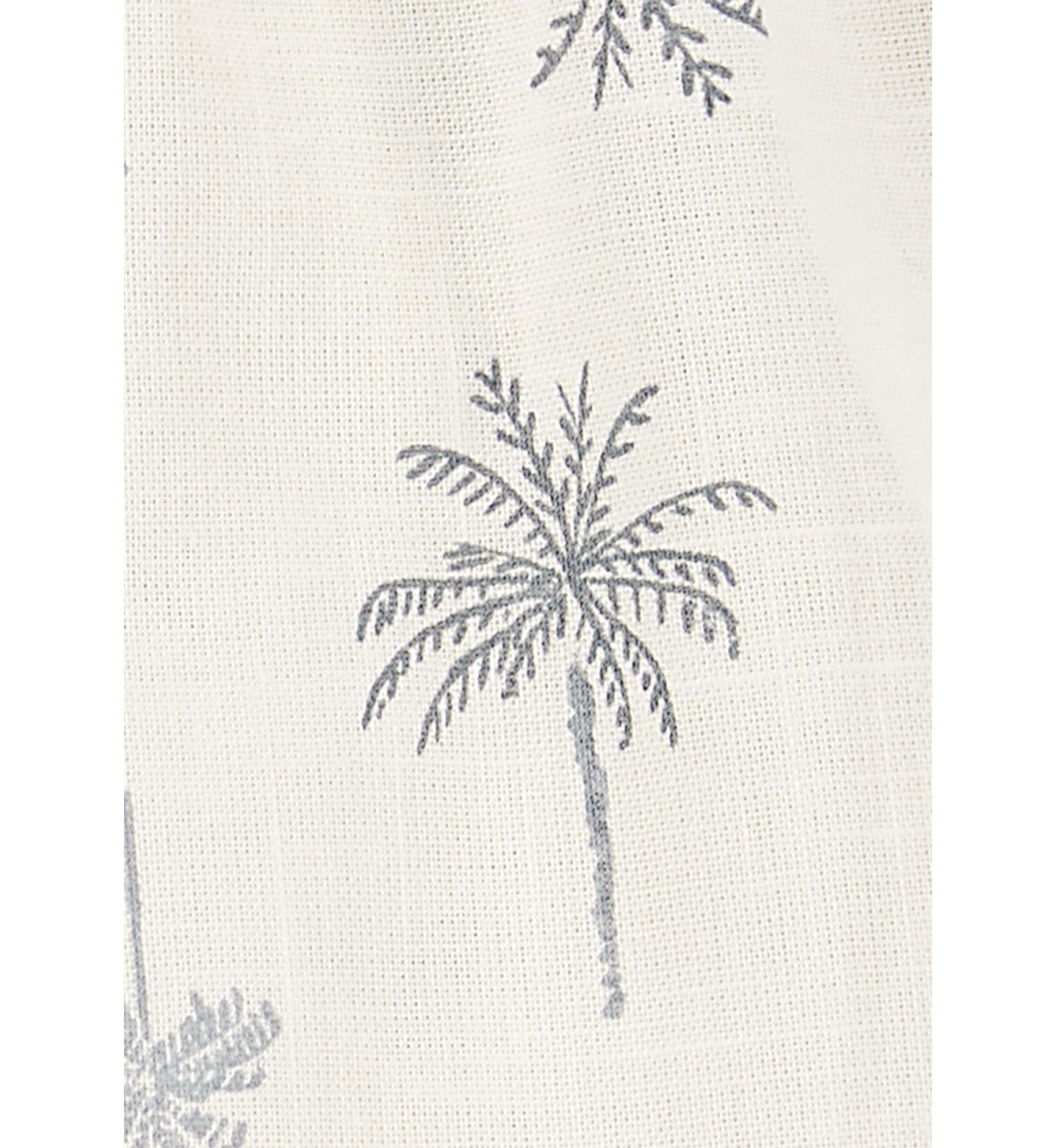 Baby Girls Palm Tree Printed Romper
