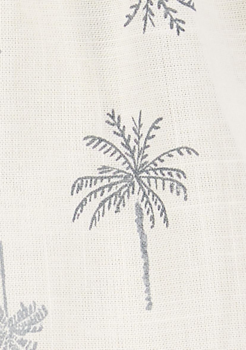 Baby Girls Palm Tree Printed Romper