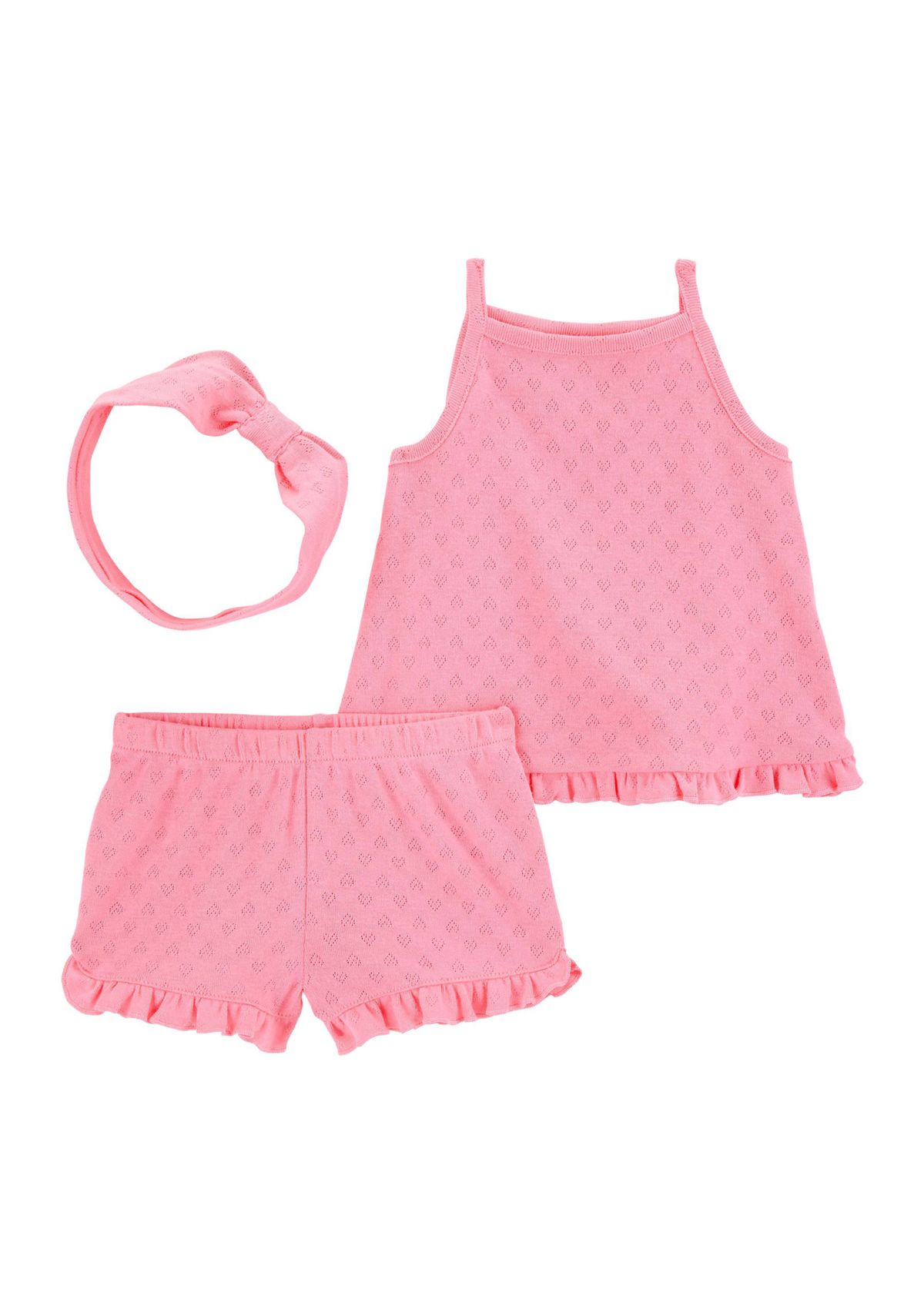 Baby Girls Three Piece Set with Headband