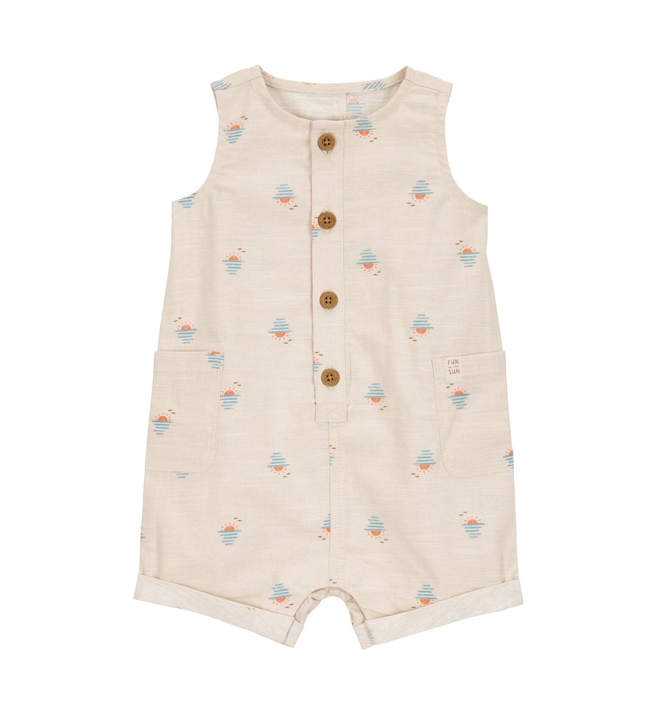 Baby Boys Printed Romper