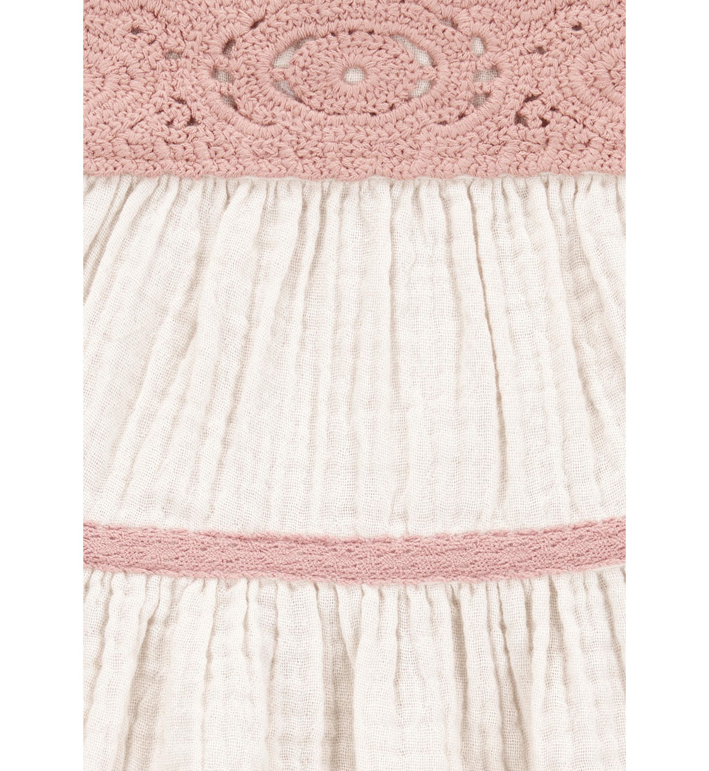 Baby Girls Flutter Sleeve Ruffle Dress