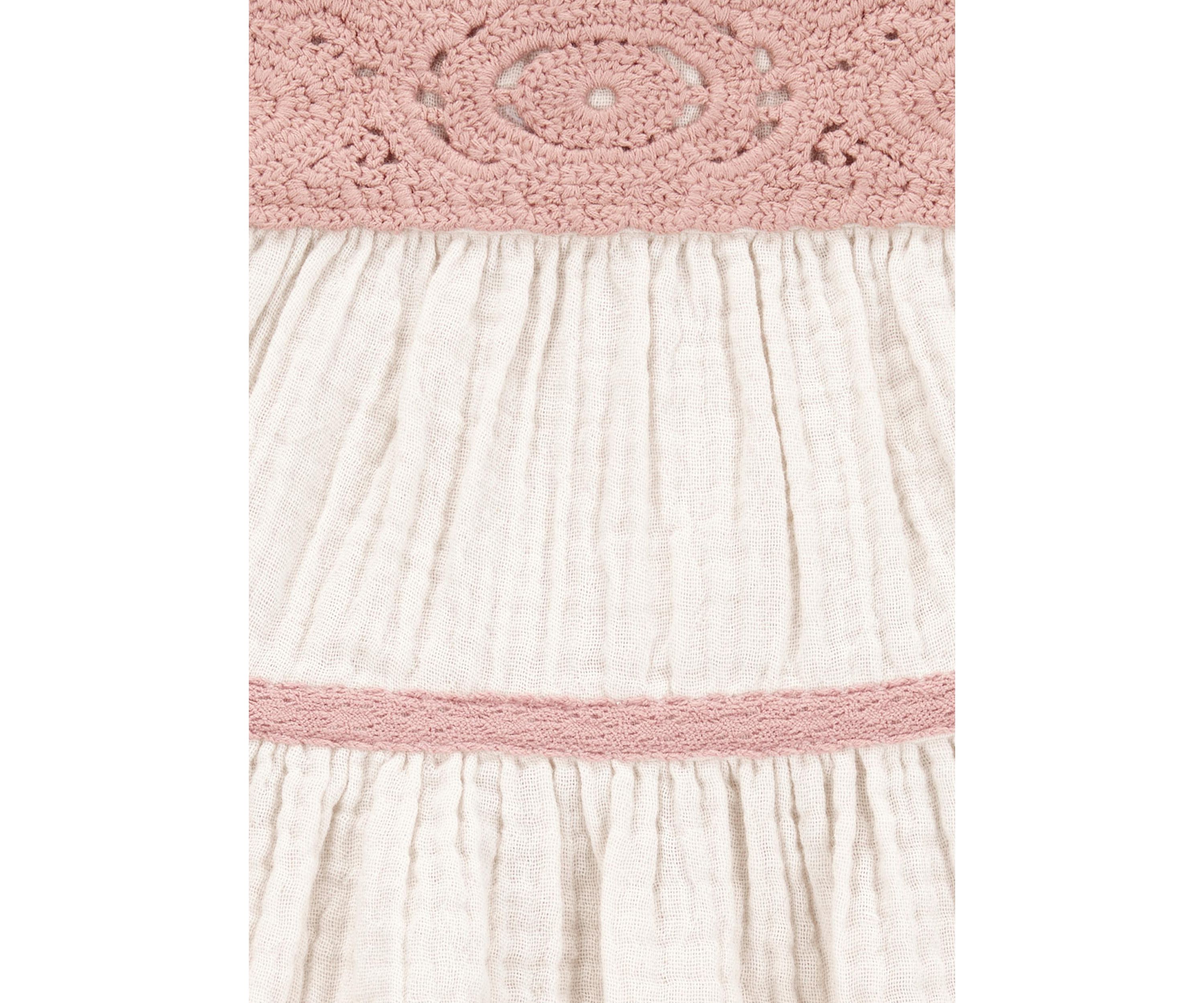 Baby Girls Flutter Sleeve Ruffle Dress