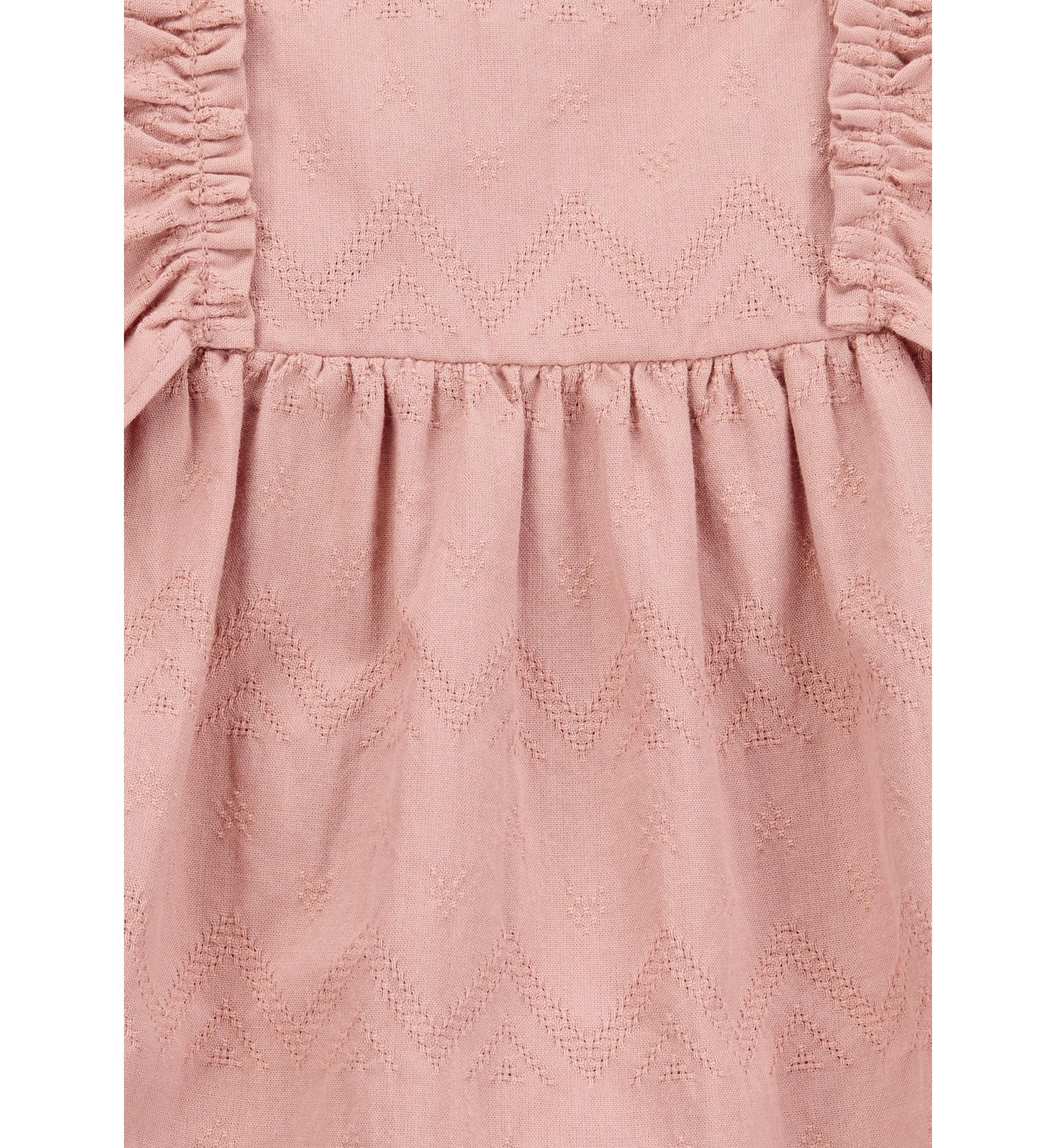 Baby Girls Flutter Sleeve Ruffle Dress