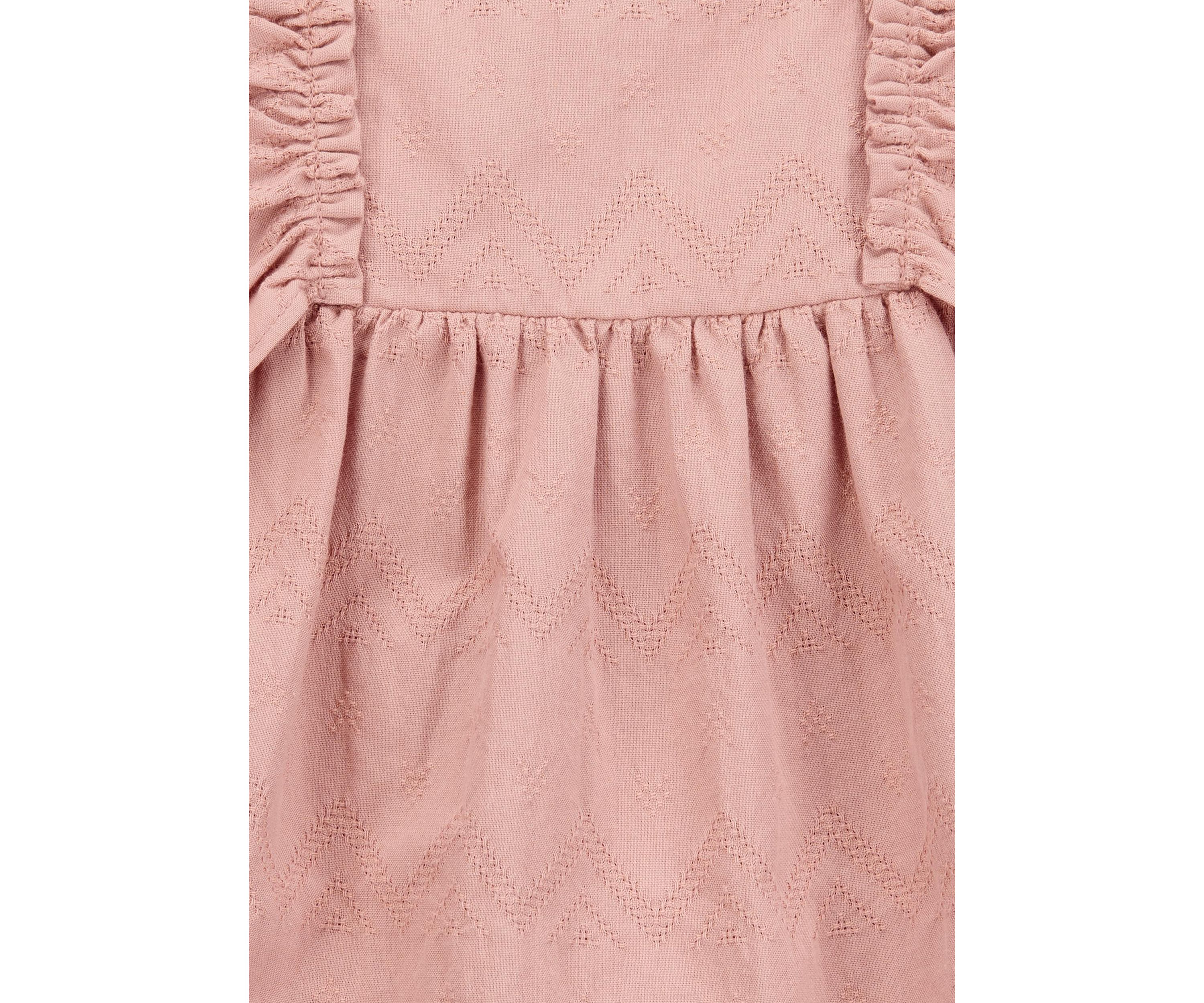 Baby Girls Flutter Sleeve Ruffle Dress