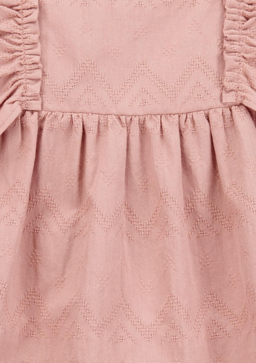 Baby Girls Flutter Sleeve Ruffle Dress