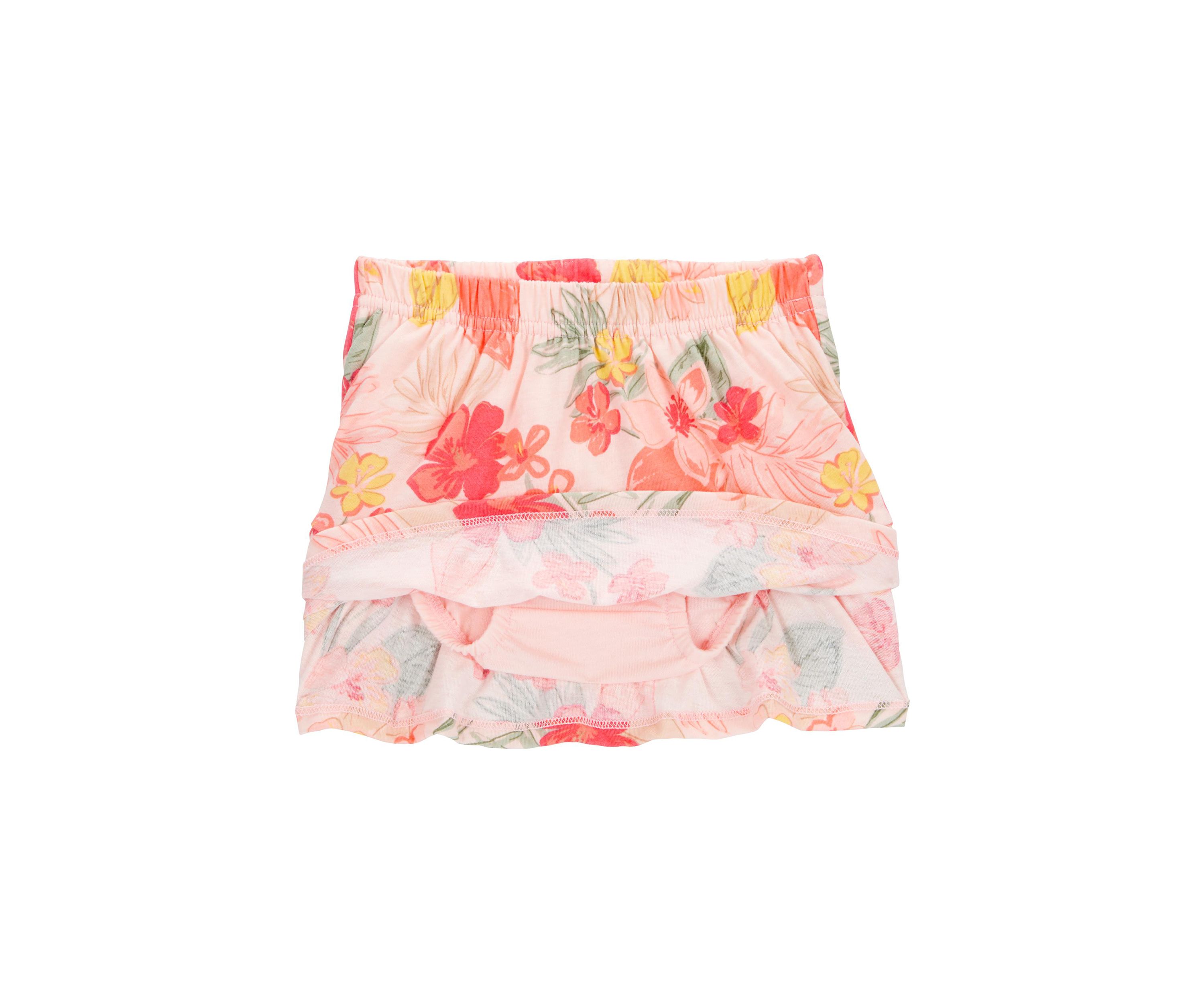 Baby Girls Tank Top and Printed Skort Set