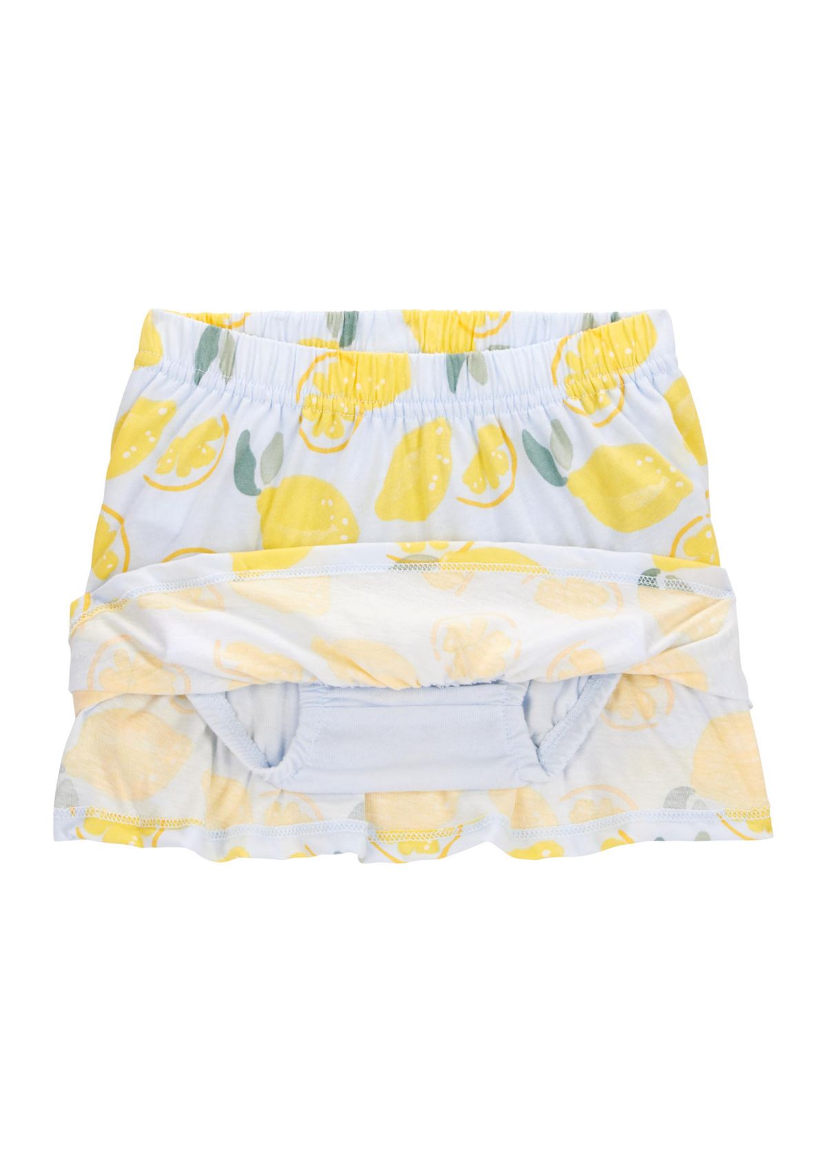 Baby Girls Lemon Printed Top and Skort Set