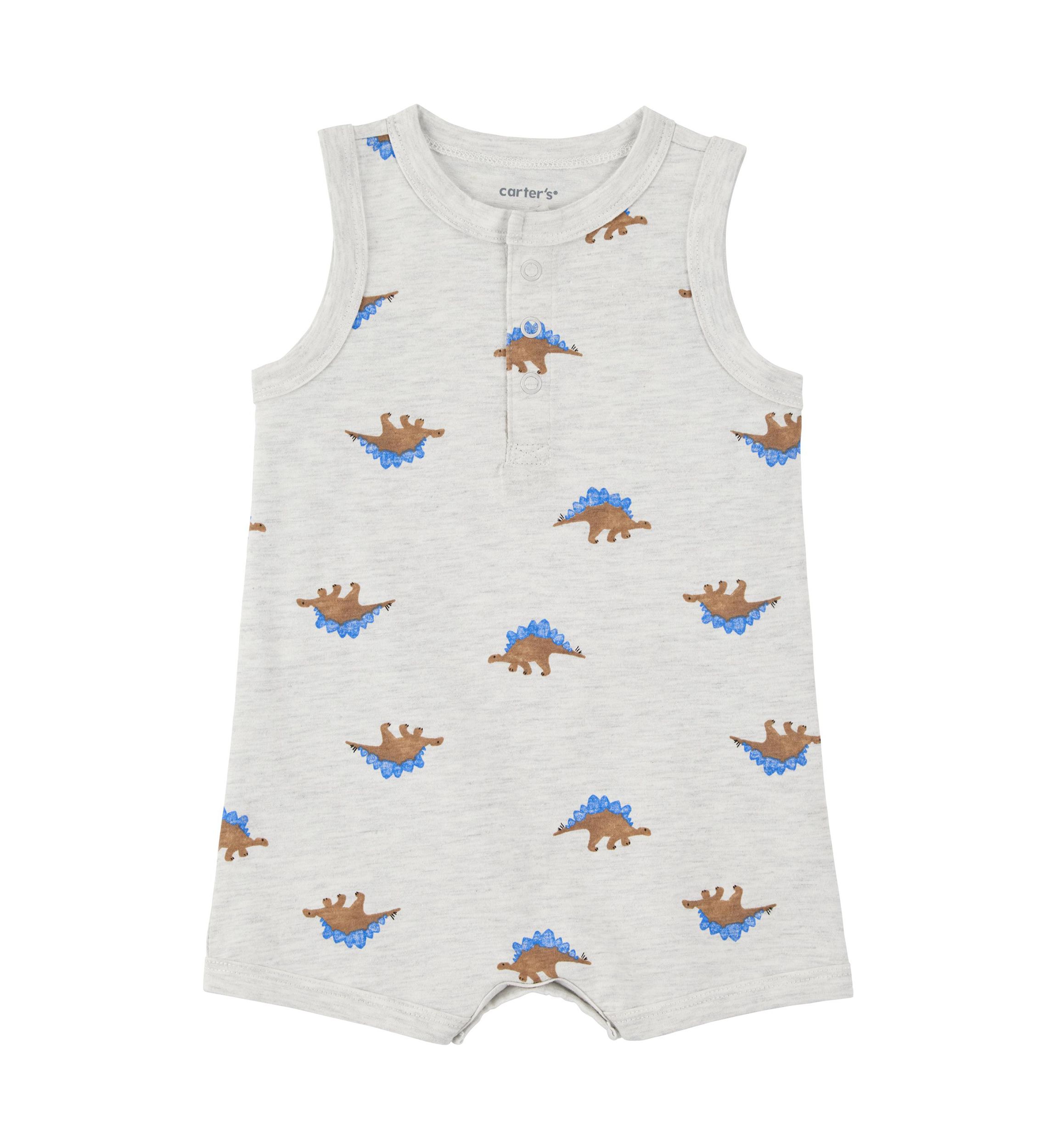 Baby Boys Dinosaur Printed Romper