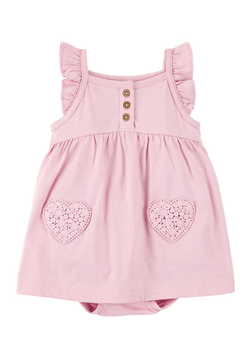 Baby Girls Flutter Sleeve Sunsuit