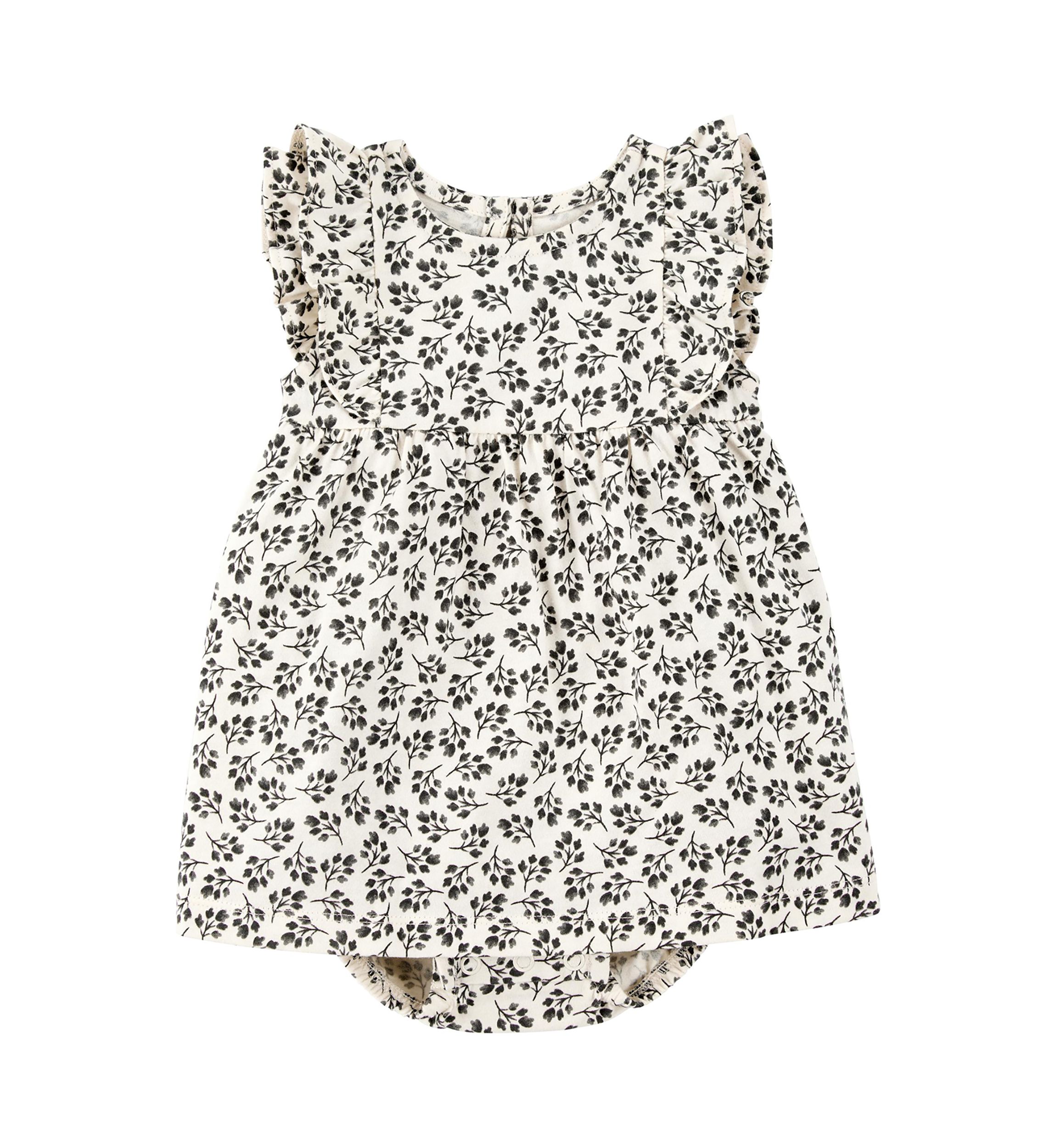 Baby Girls Floral Printed Sunsuit