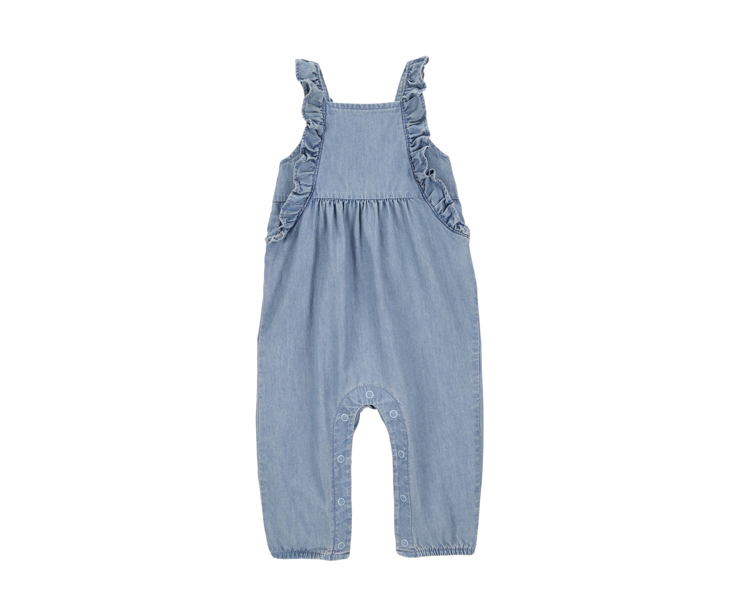 Baby Girls Chambray Jumpsuit