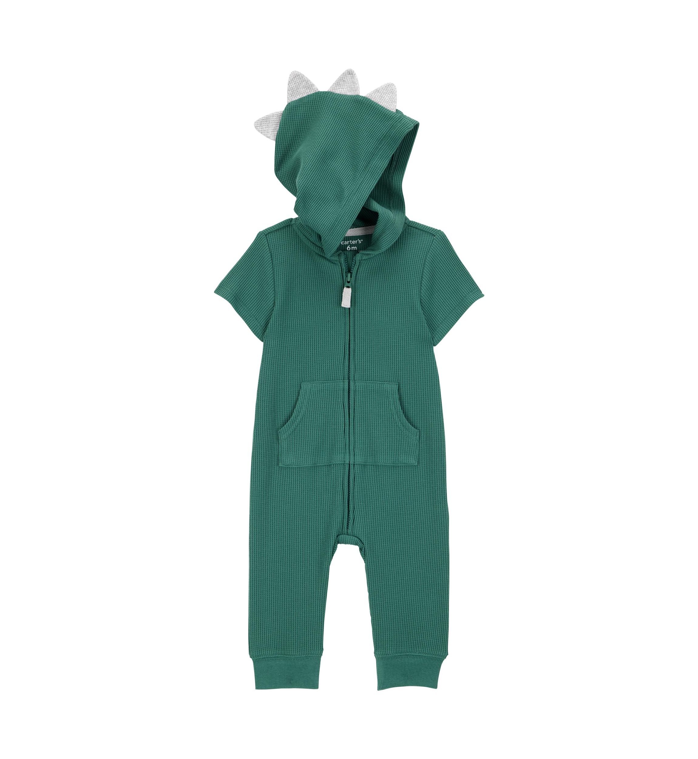 Baby Boys Dinosaur Hooded Jumpsuit