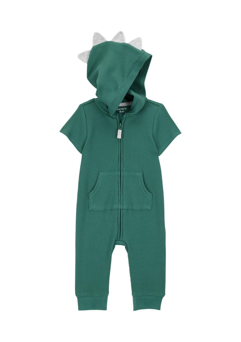 Baby Boys Dinosaur Hooded Jumpsuit
