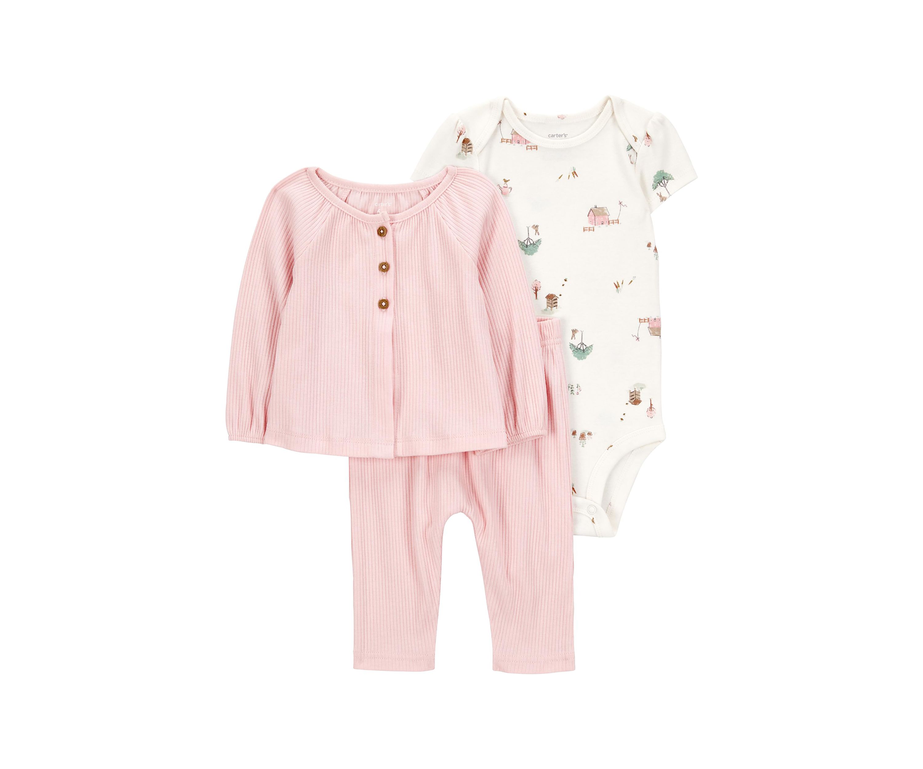 Baby Girls Cardigan and Bodysuit Set