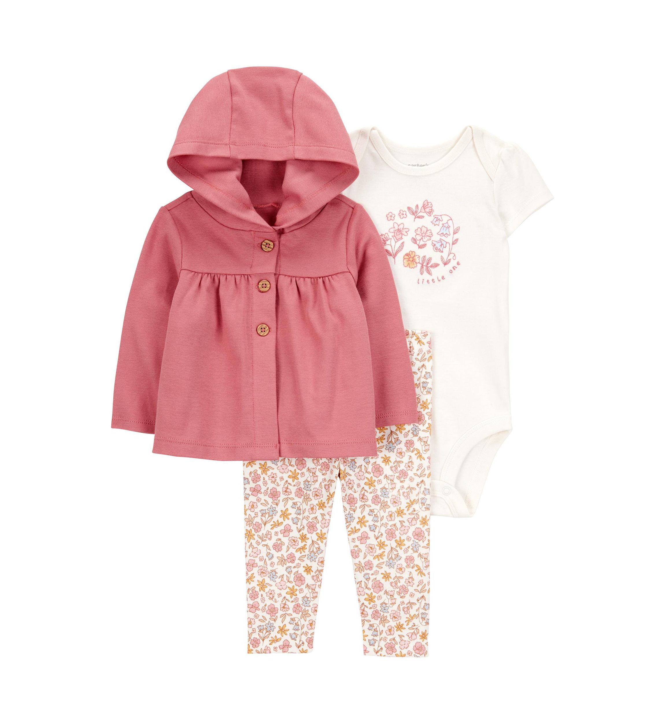 Baby Girls Cardigan and Bodysuit Set