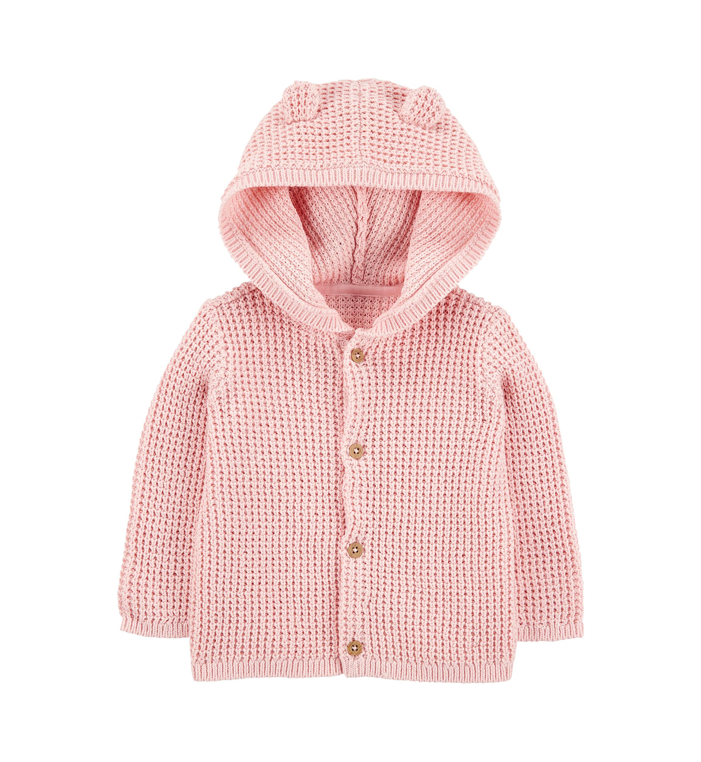 Baby Girls Button Front Cardigan