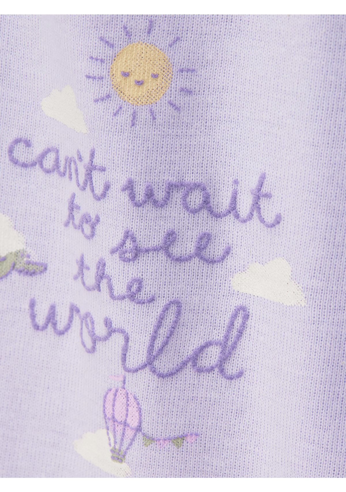 Baby Girls Zip Front Ice Cream Printed Cardigan Set
