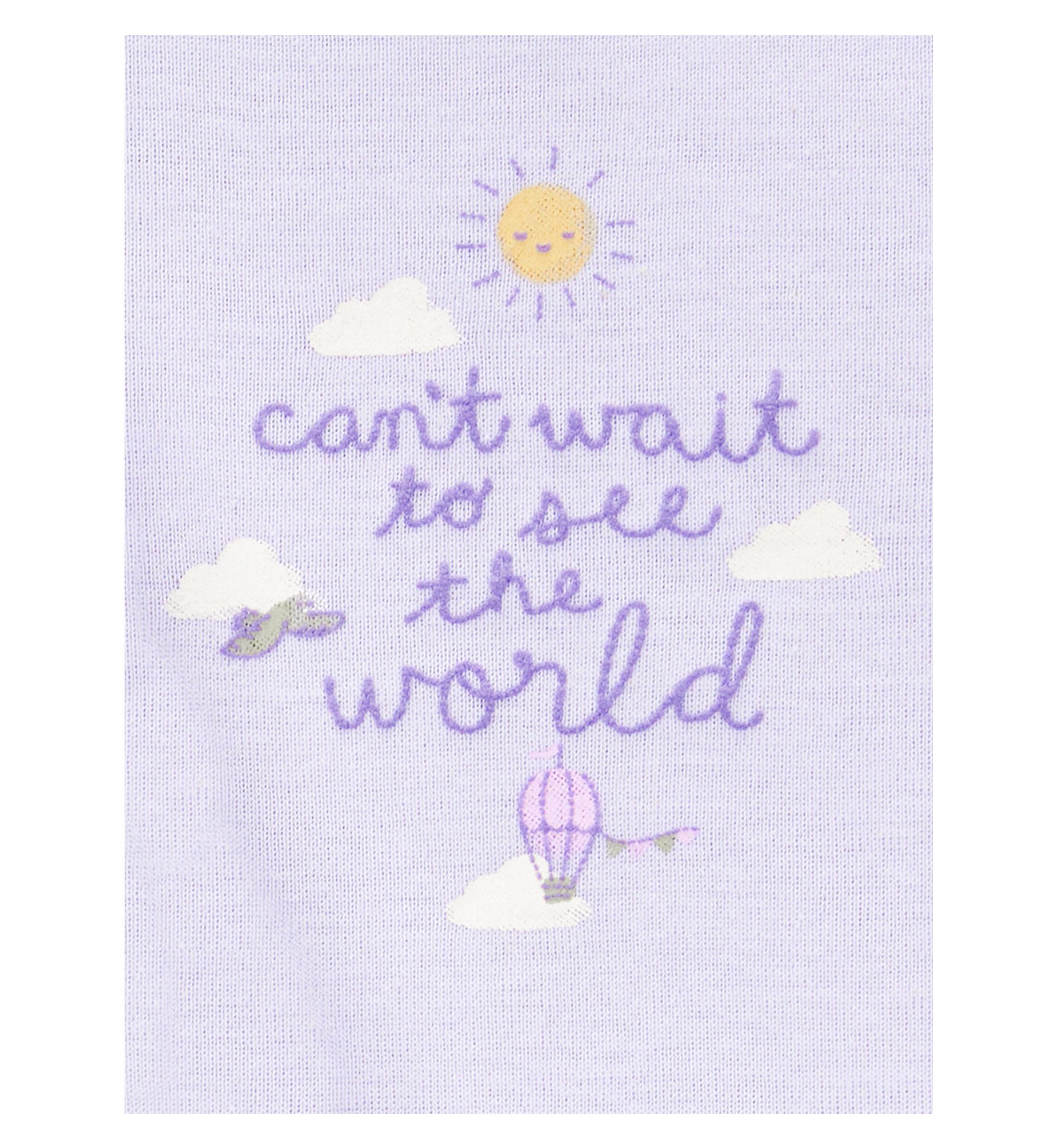 Baby Girls Zip Front Ice Cream Printed Cardigan Set
