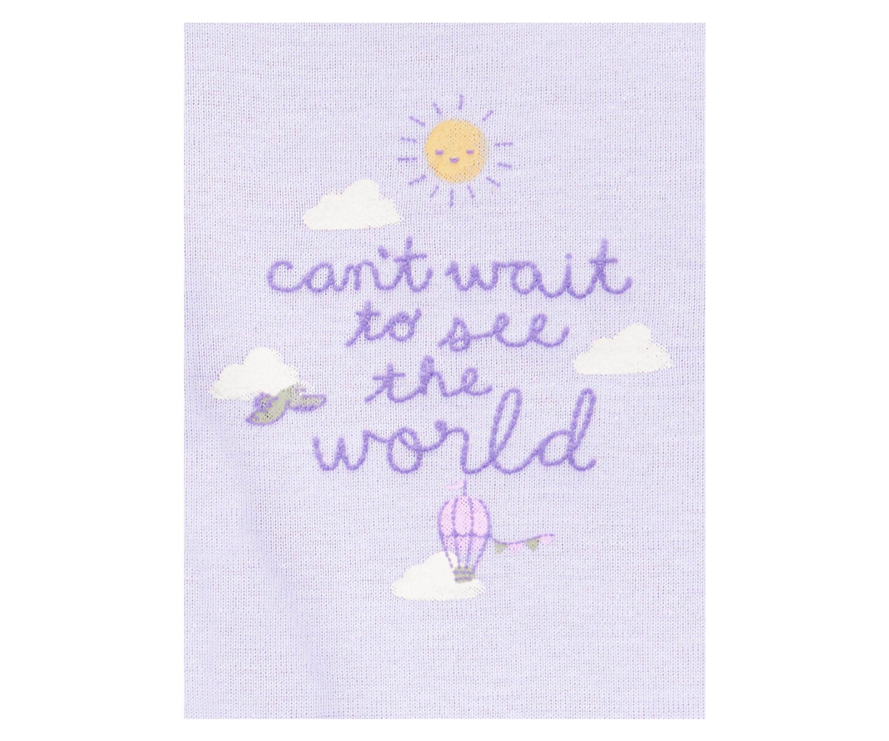 Baby Girls Zip Front Ice Cream Printed Cardigan Set