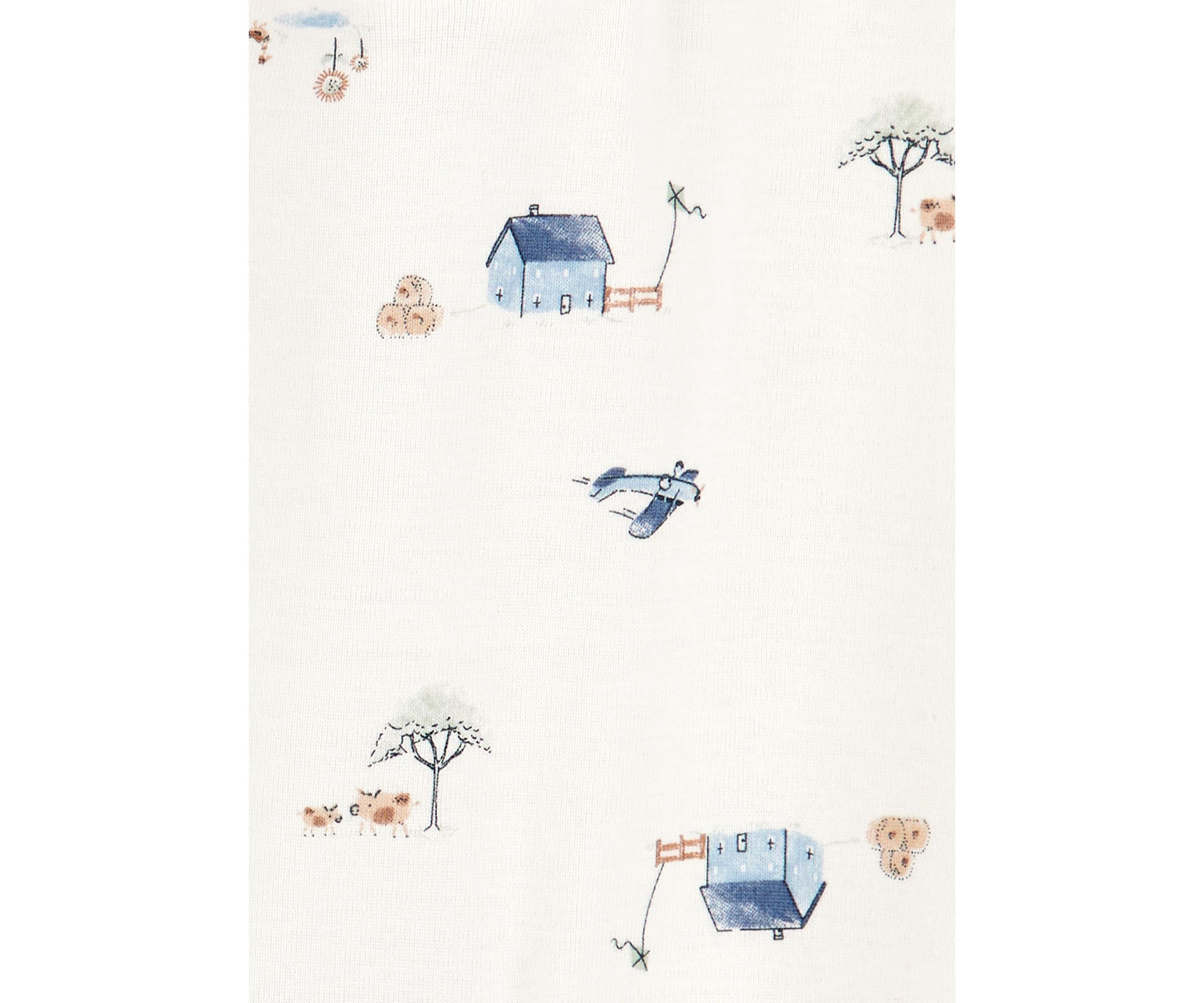 Baby Girls Set of 2 Printed Jumpsuits