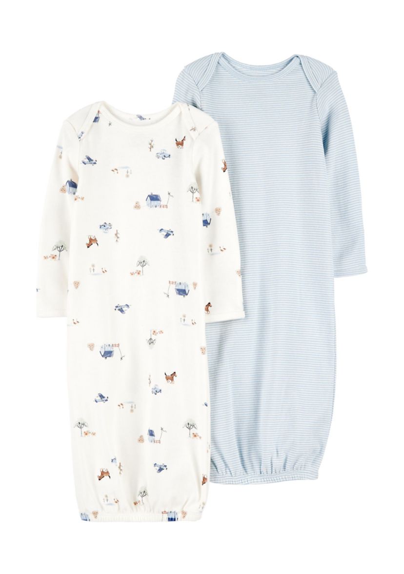 Baby Boys Printed Nightgown - 2 Pack