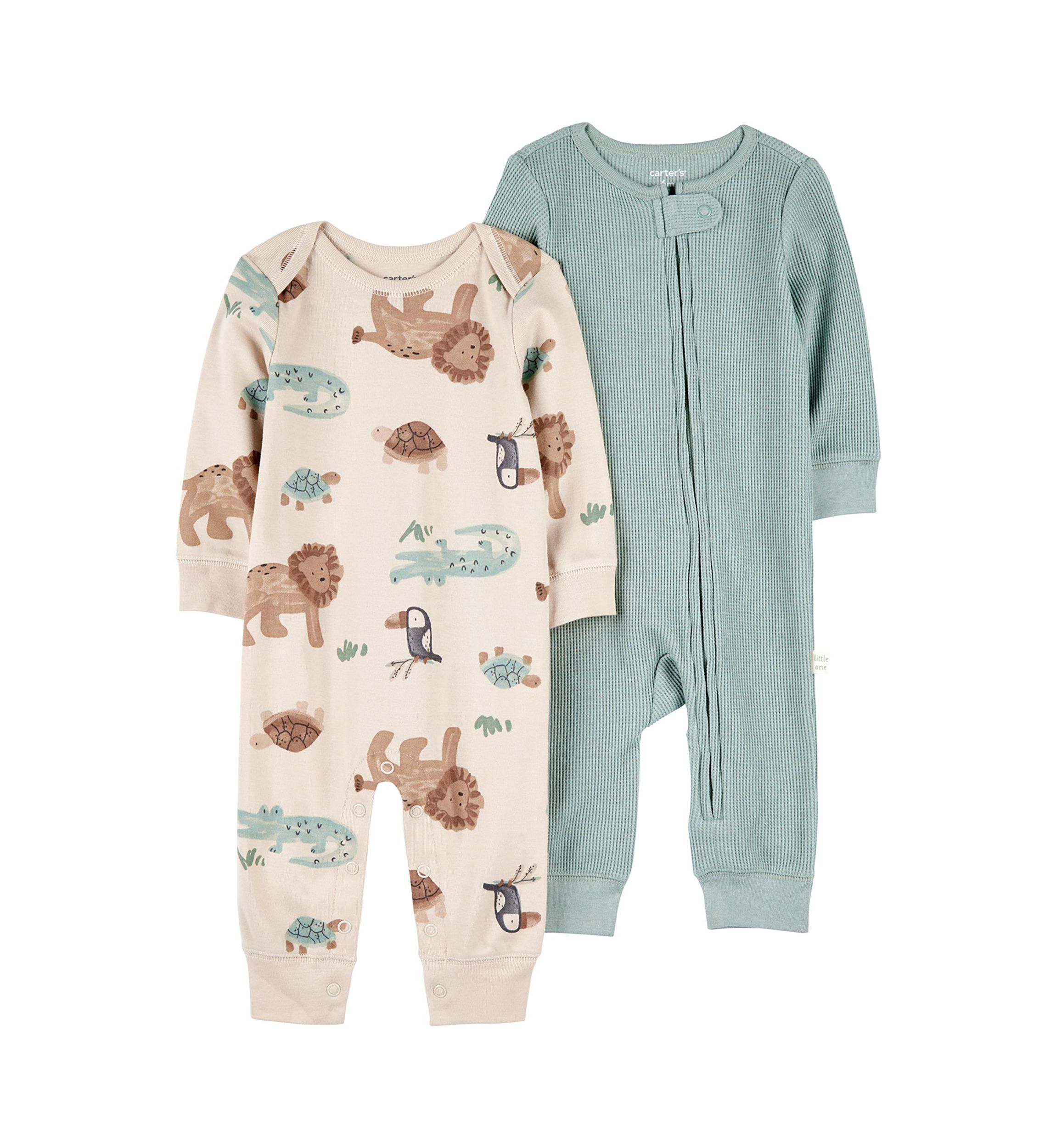 Baby Boys Set of Printed Jumpsuits 