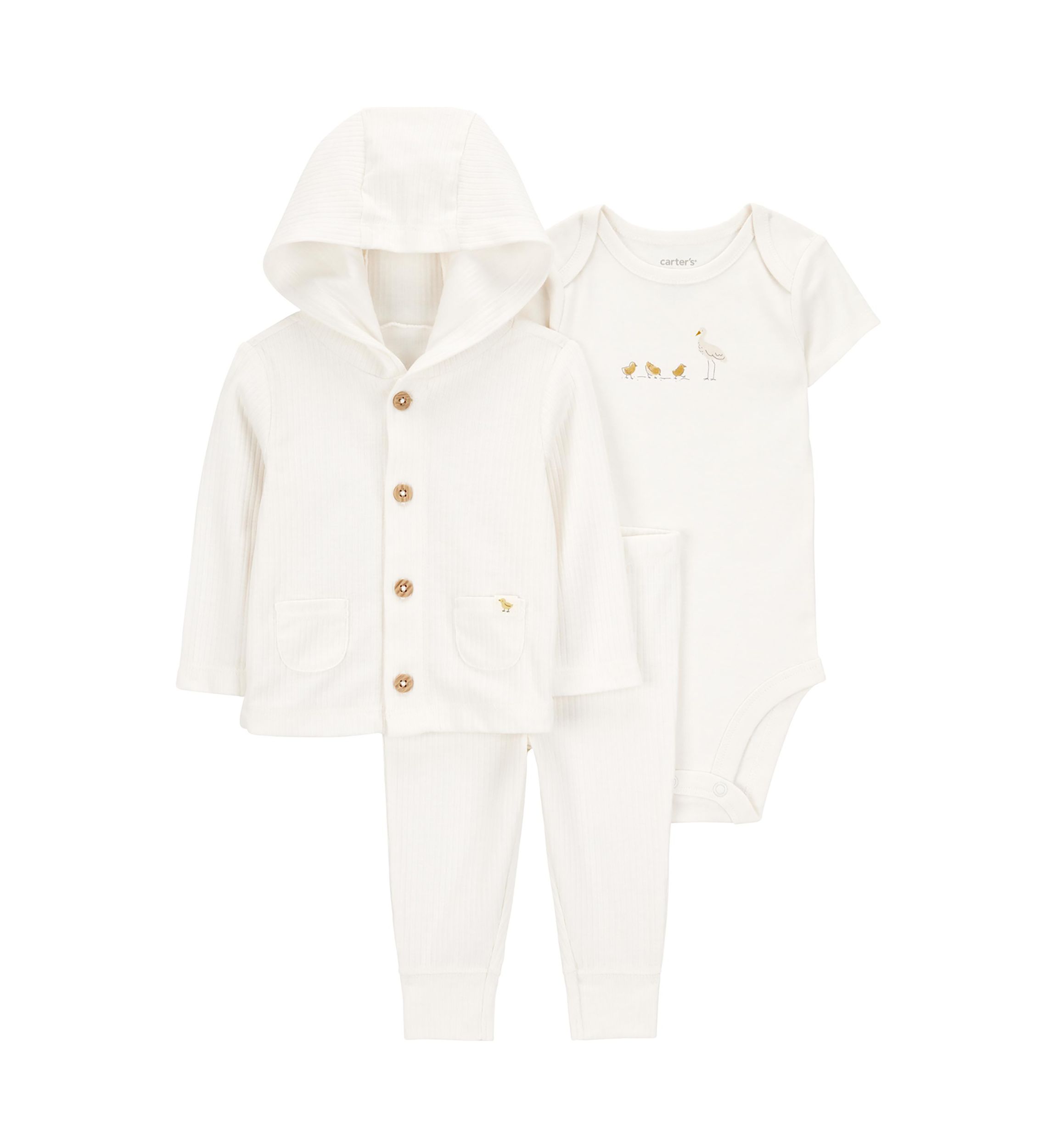 Baby Three Piece Cardigan Set