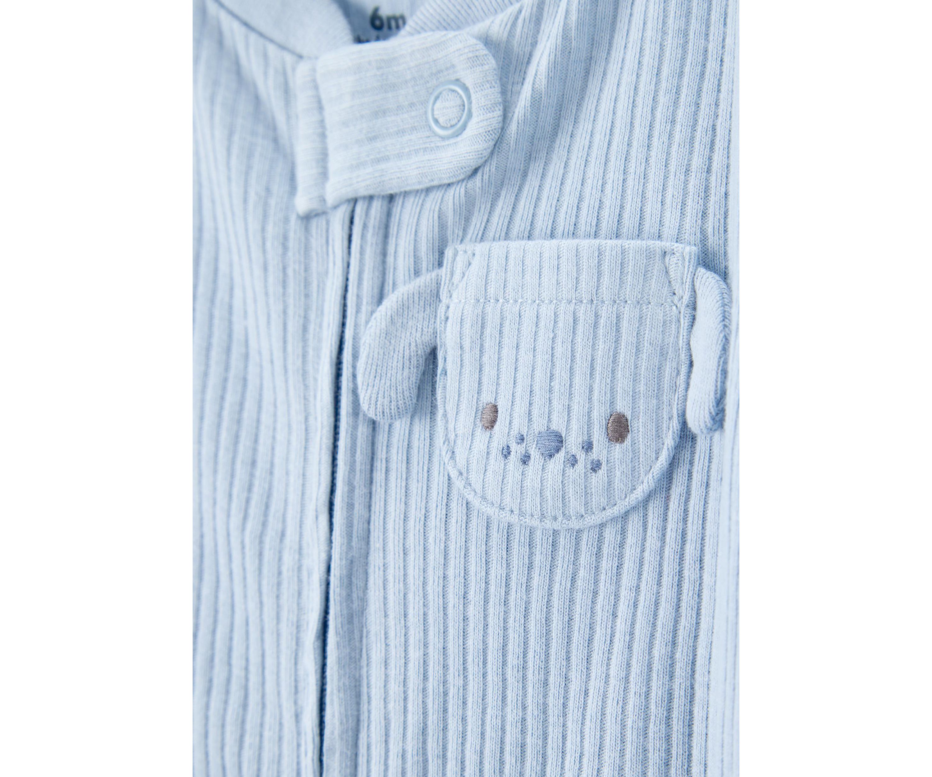 Baby Girls Ribbed Jumpsuit 