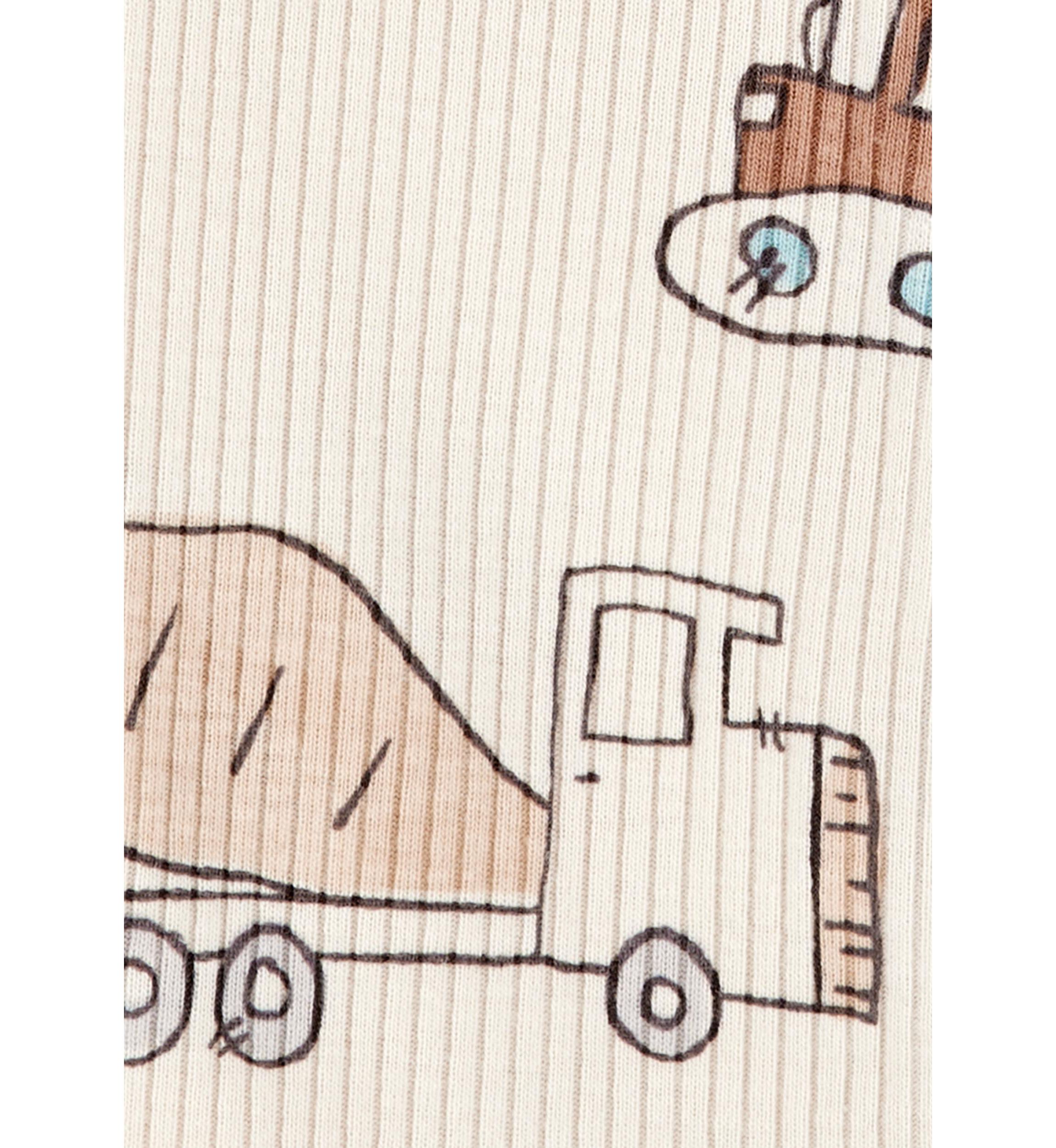 Baby Boys Truck One Piece Pajama