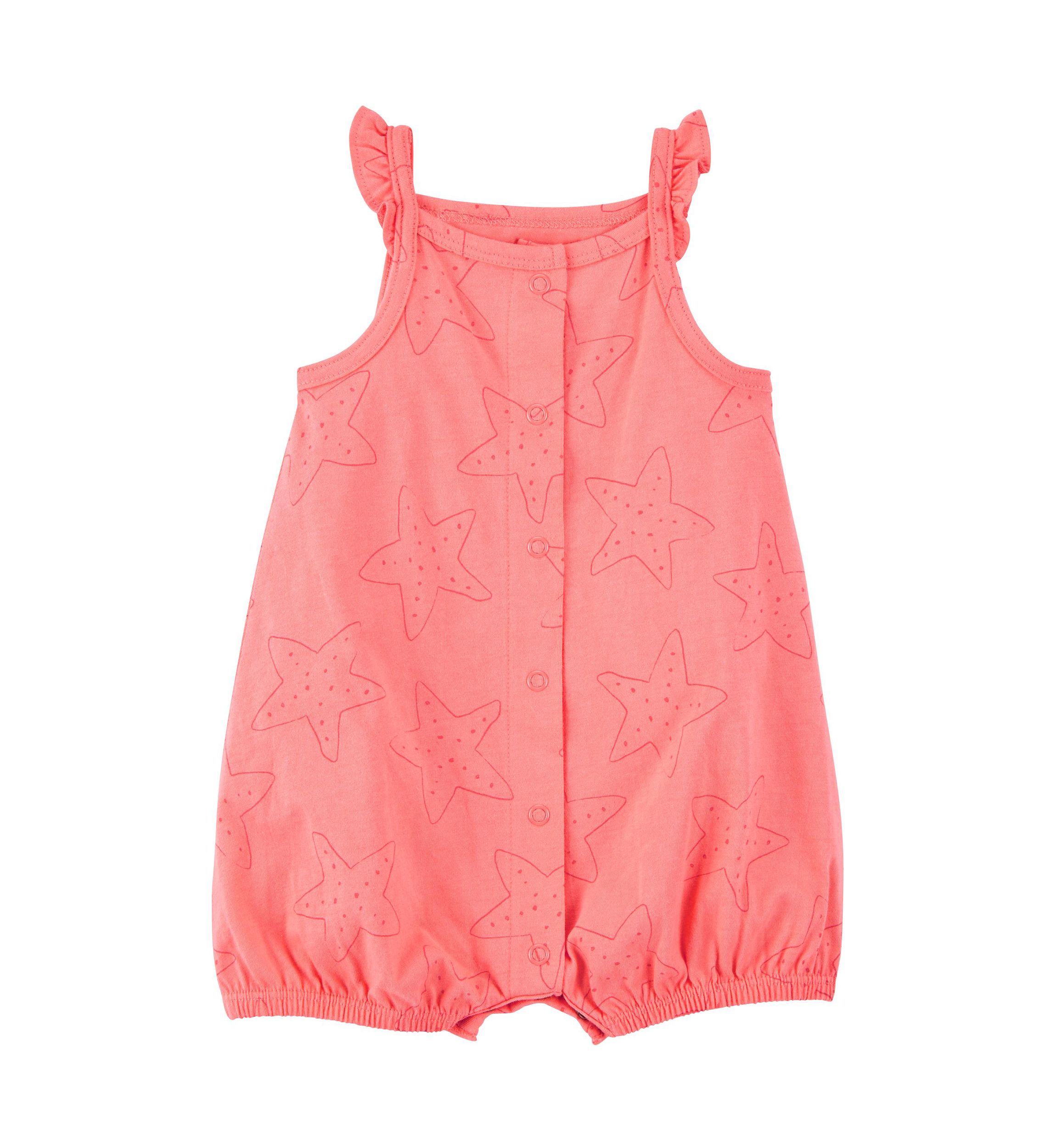 Baby Girls Starfish Printed Romper