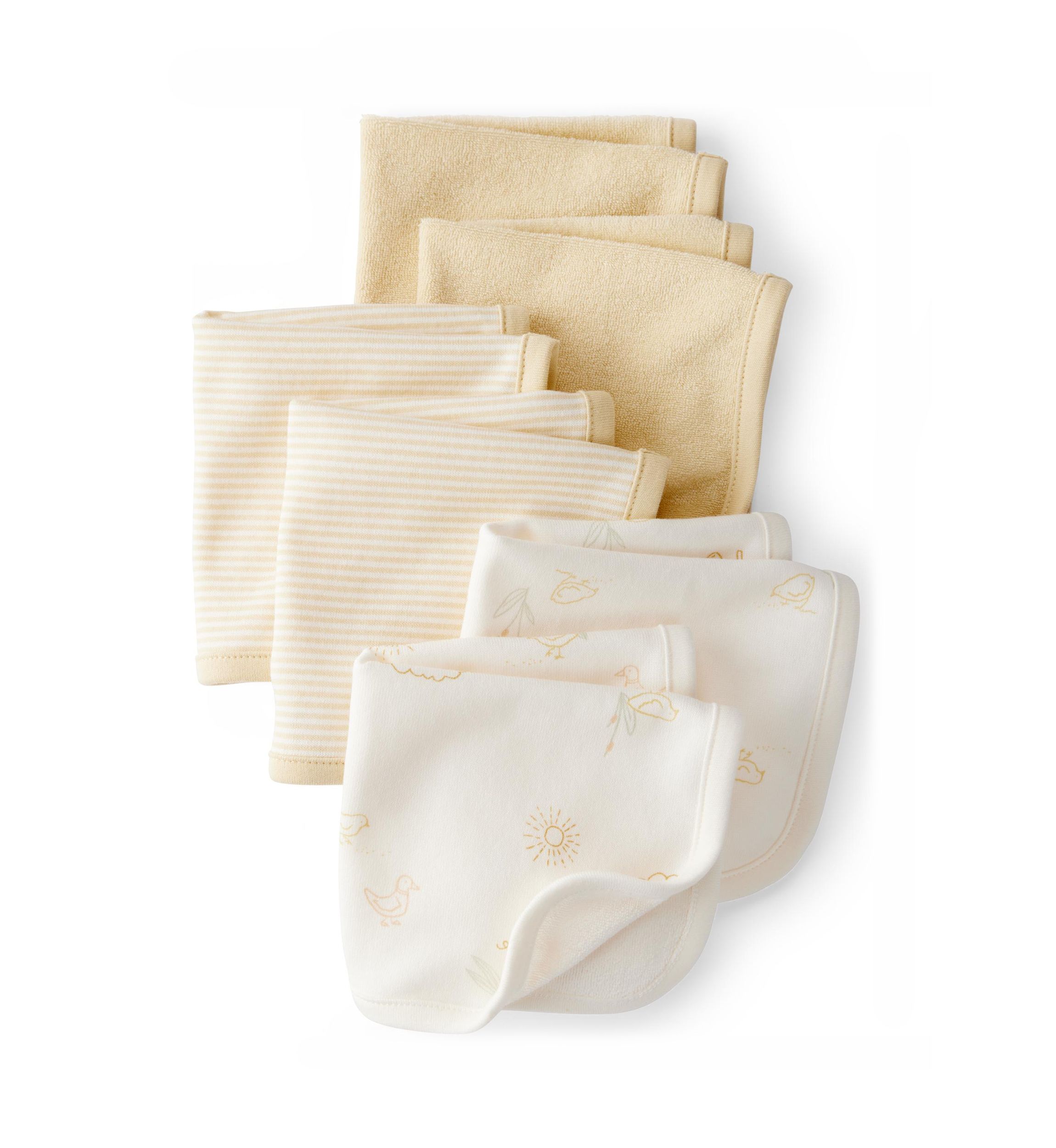 Baby Woven Terry Washcloths - 6 Pack