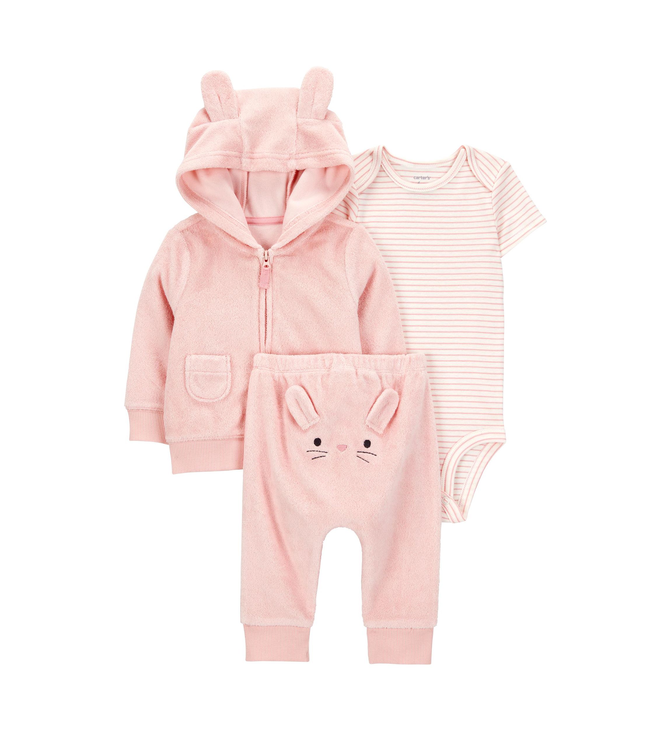 Baby Girls 3 Piece Cardigan Set