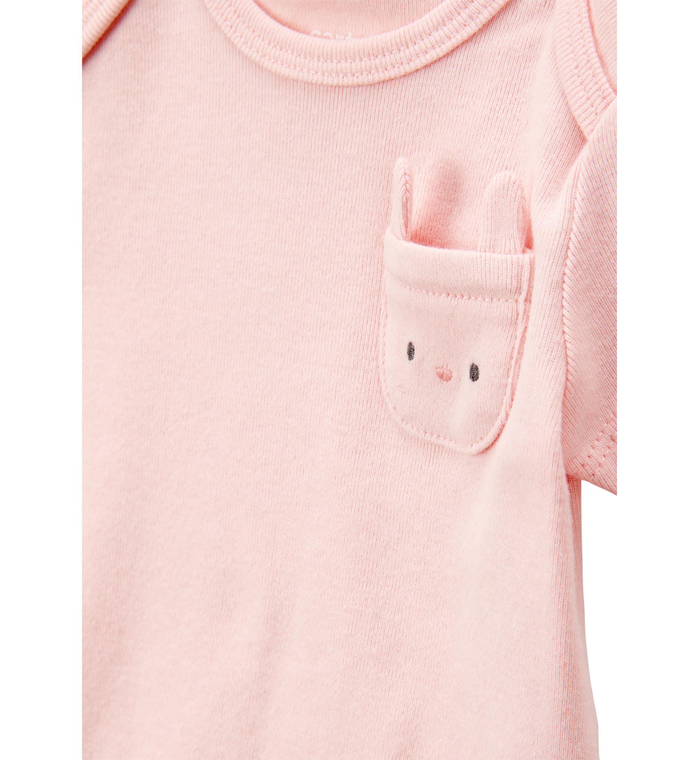 Baby Girls Short Sleeve Bodysuits - 5 Pack