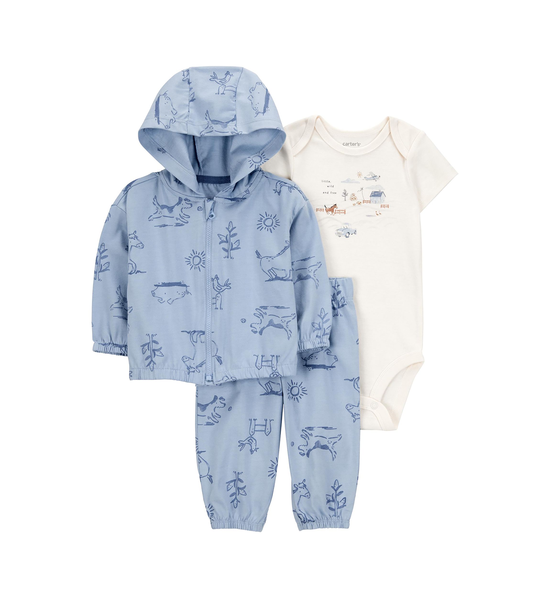 Baby Boys 3 Piece Cardigan Set