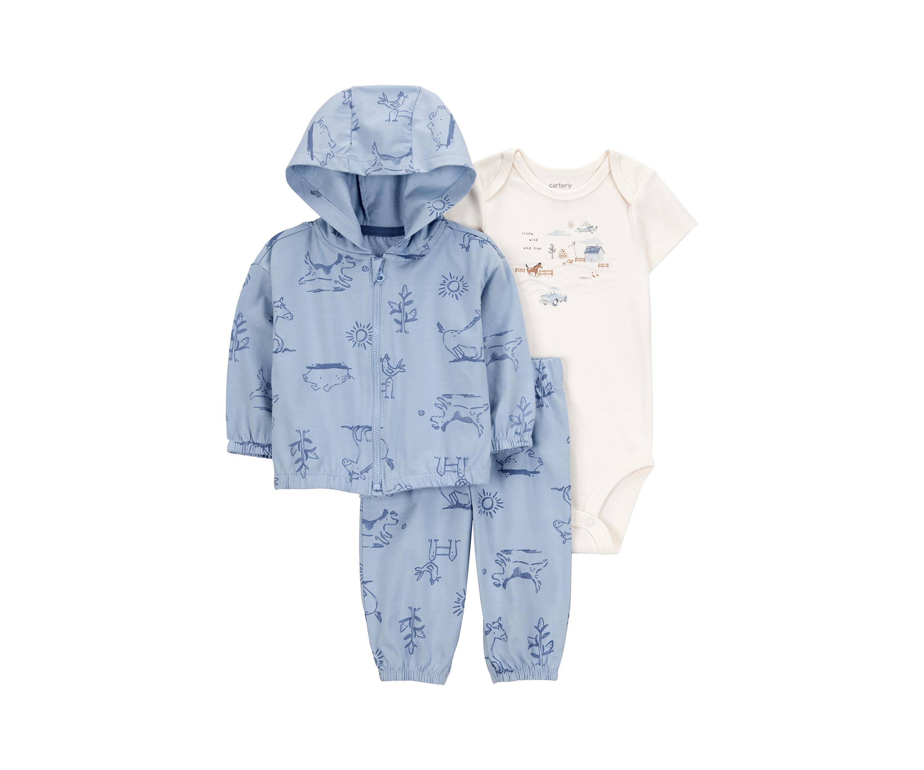 Baby Boys 3 Piece Cardigan Set