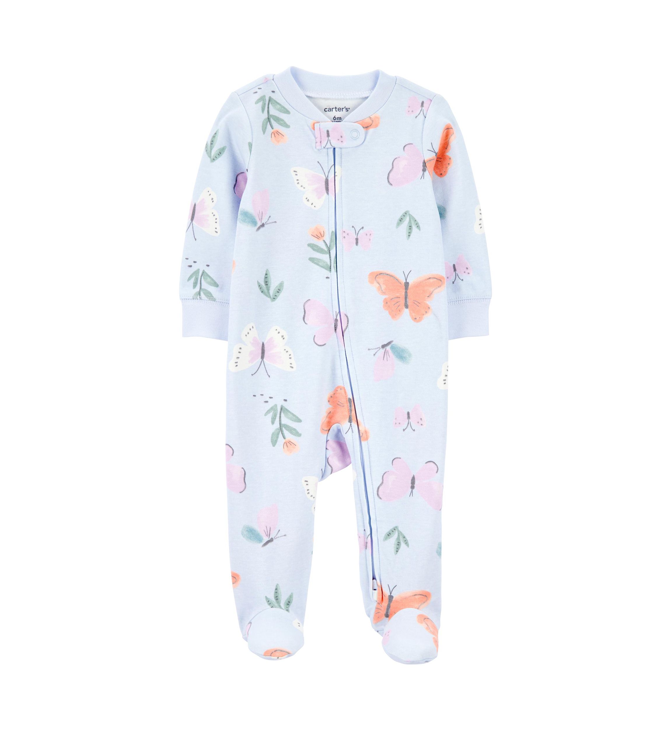 Baby Girls Footed One Piece Pajama