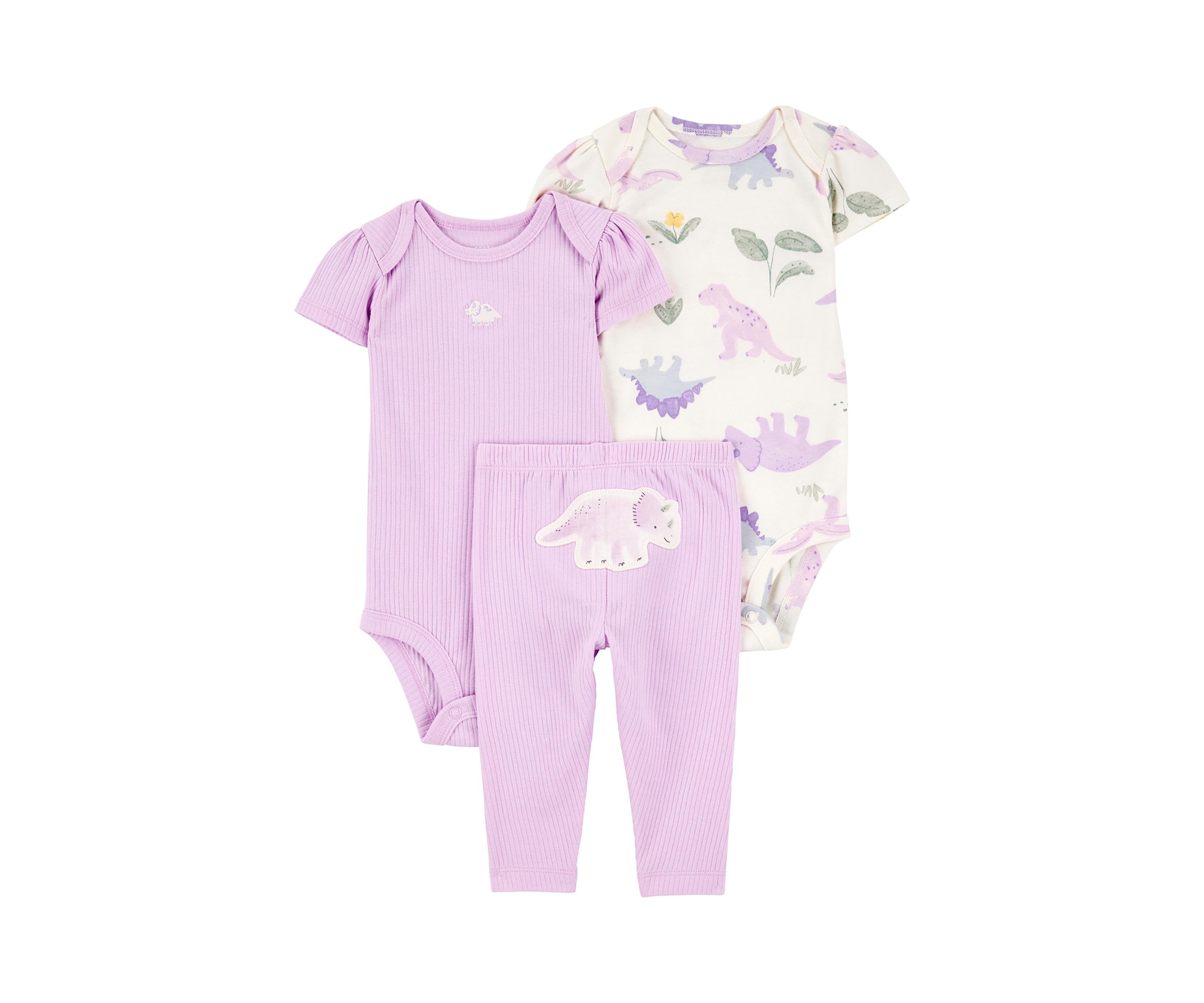 Baby Girls 3 Piece Bodysuit Set