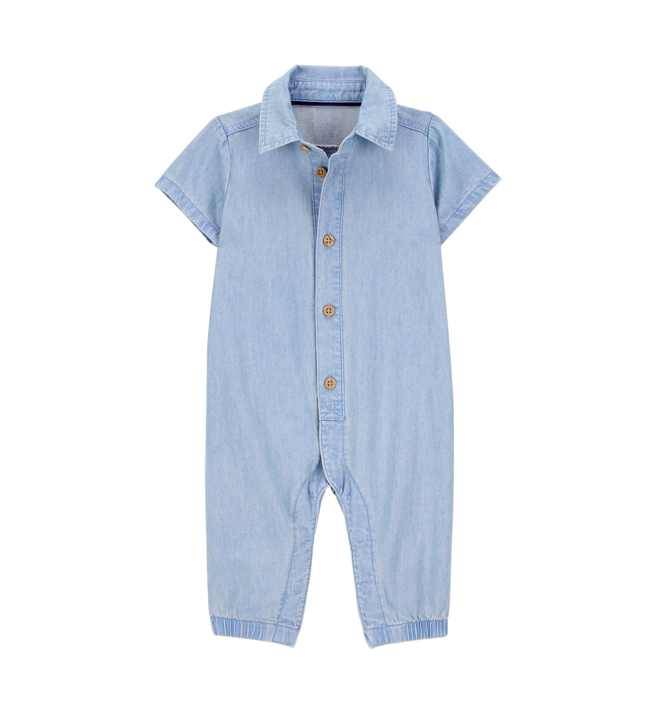 Baby Boys Short Sleeve Jumpsuit