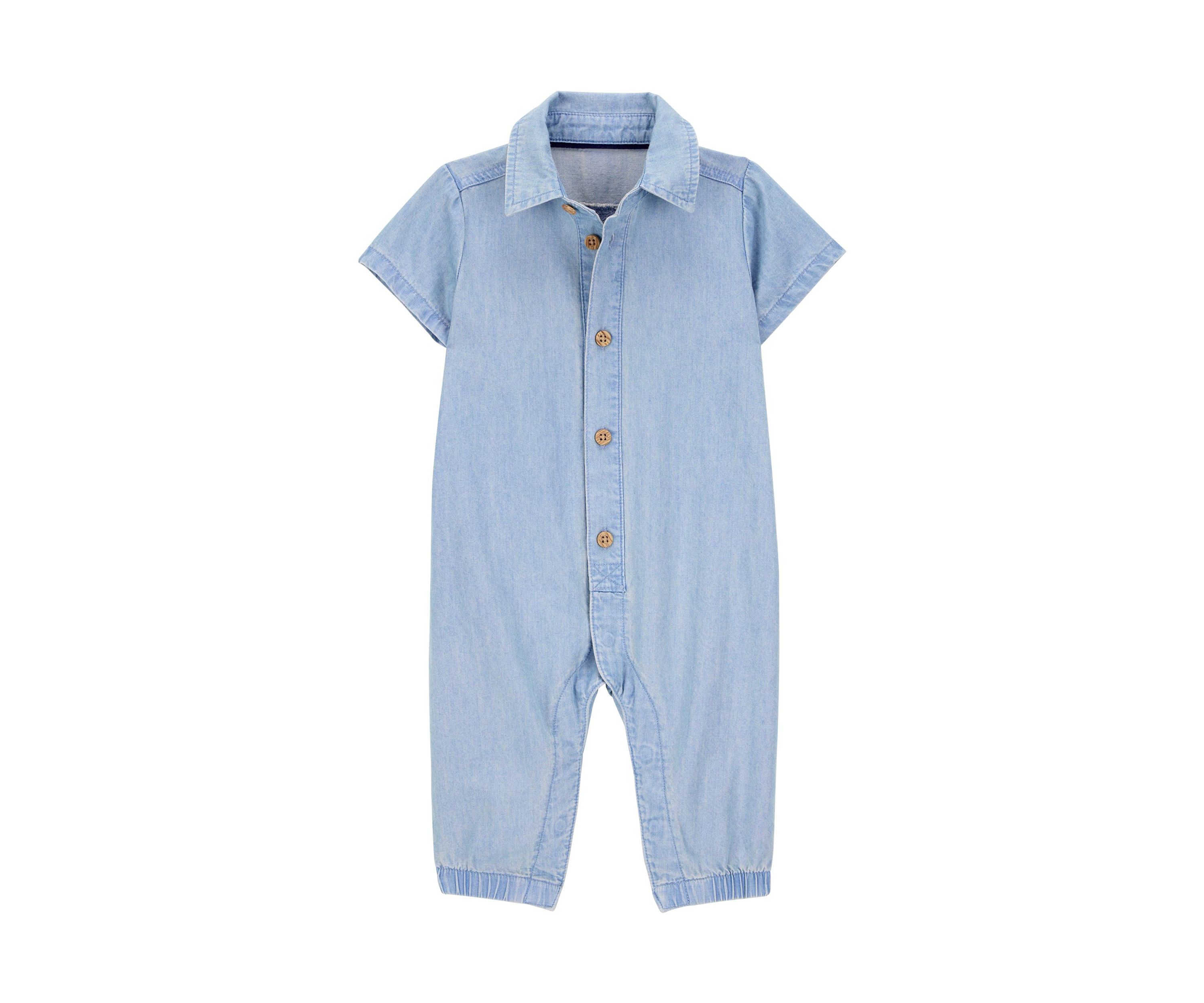 Baby Boys Short Sleeve Jumpsuit