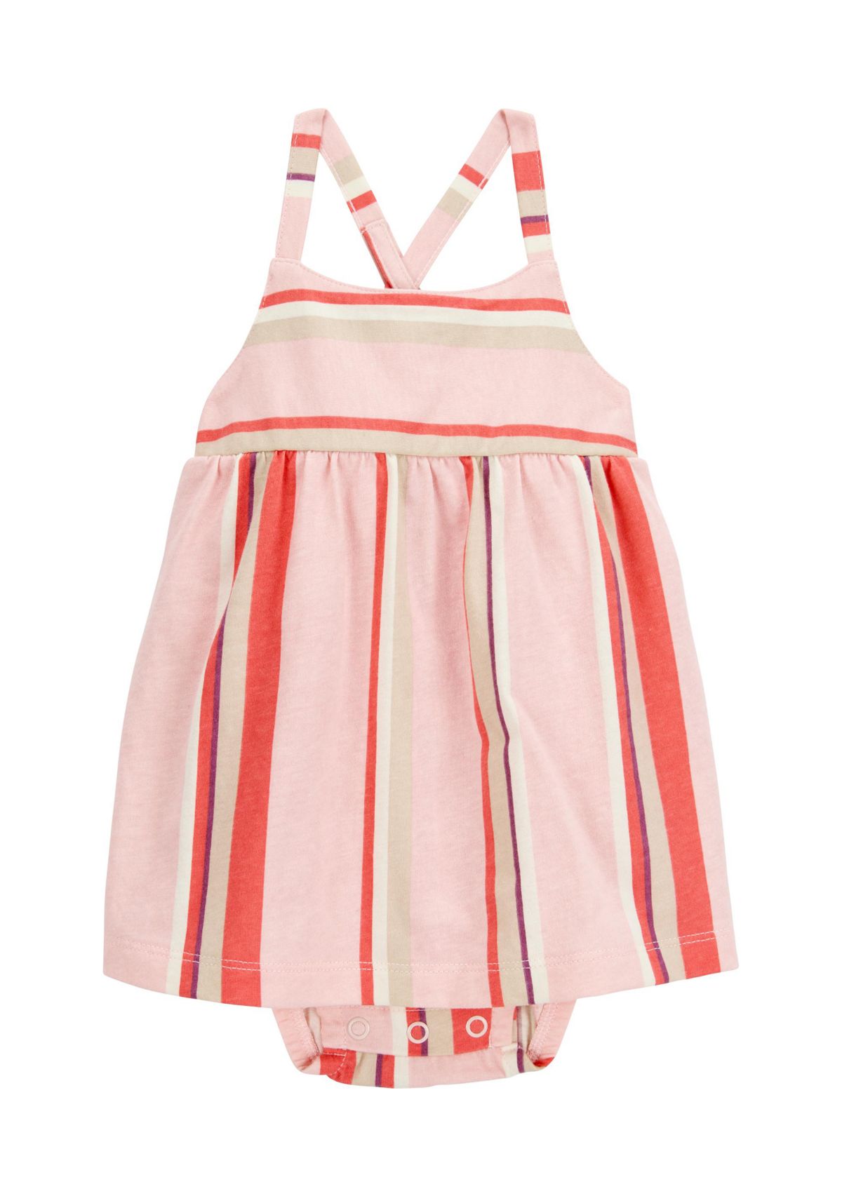 Baby Girls Striped Sunsuit
