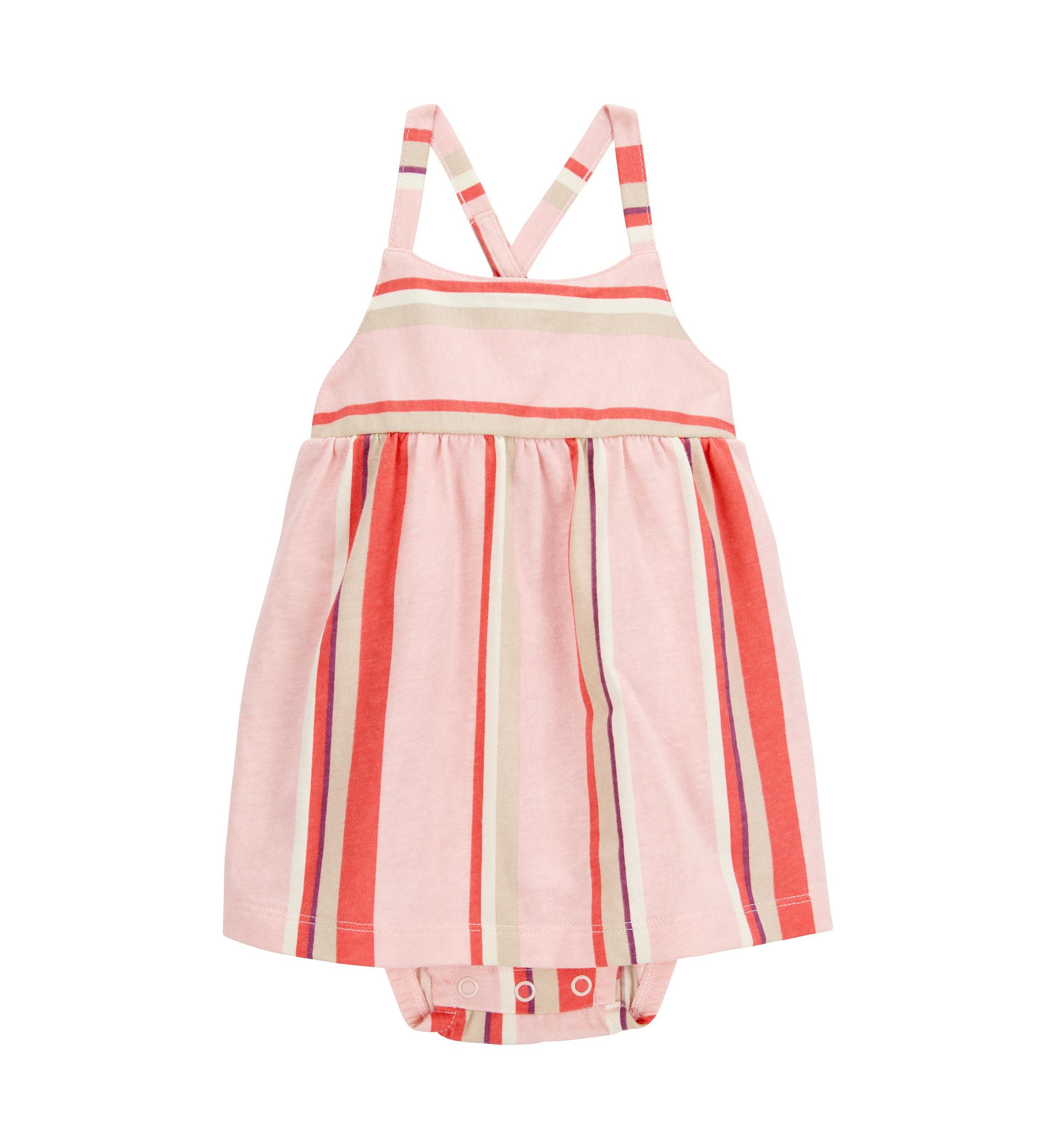 Baby Girls Striped Sunsuit