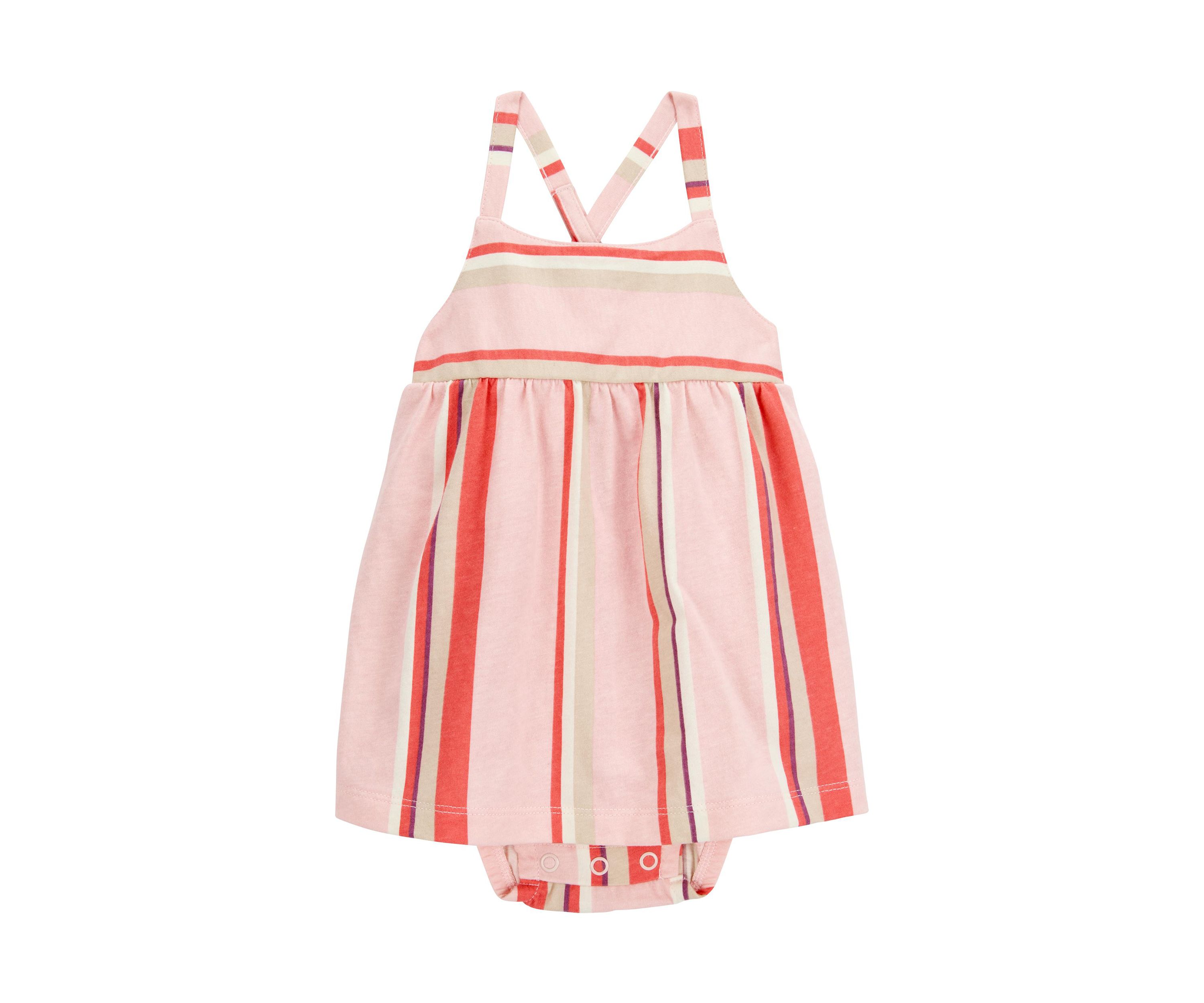 Baby Girls Striped Sunsuit