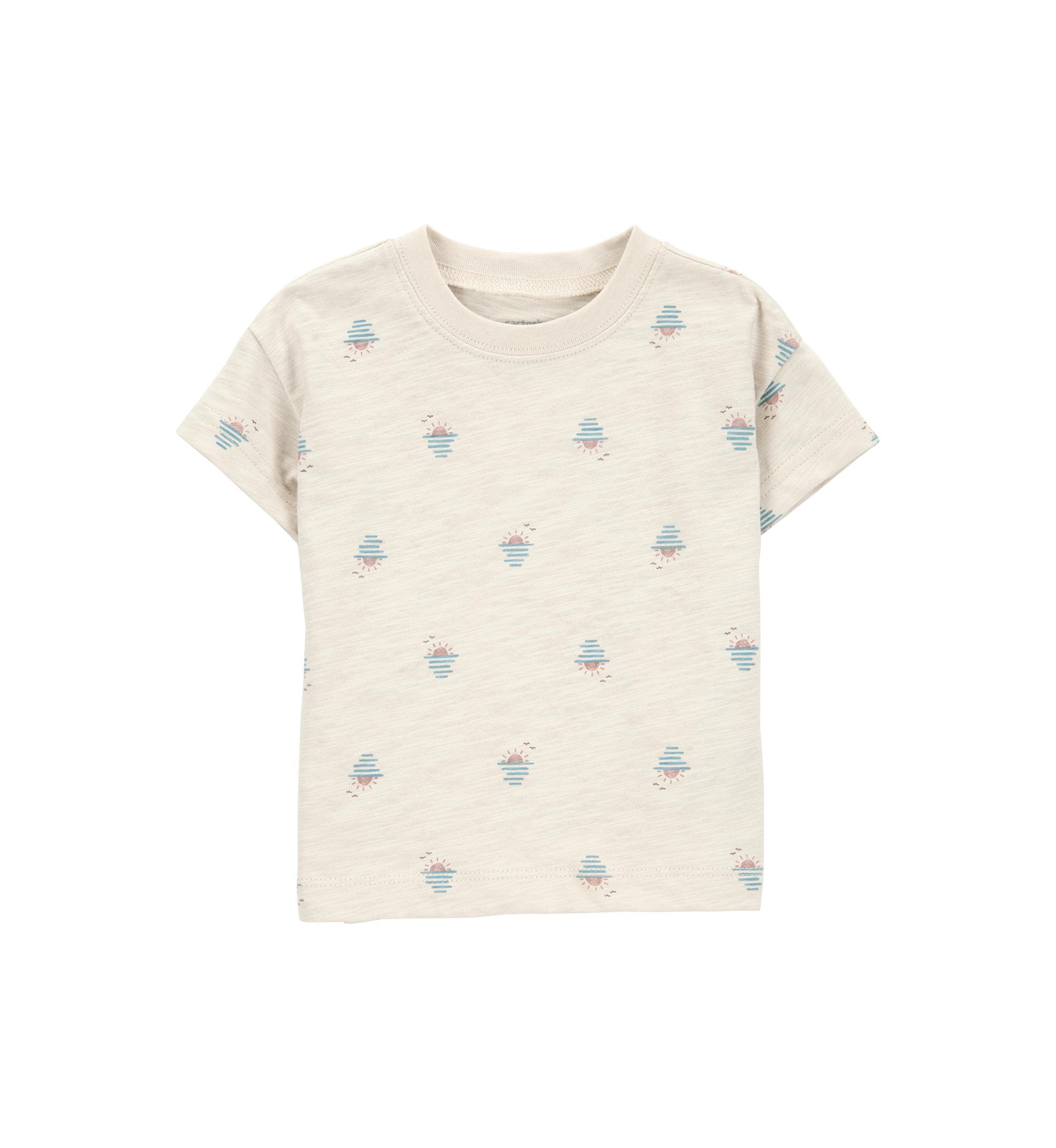 Baby Boys Shortall and Sunset Printed T-Shirt Set