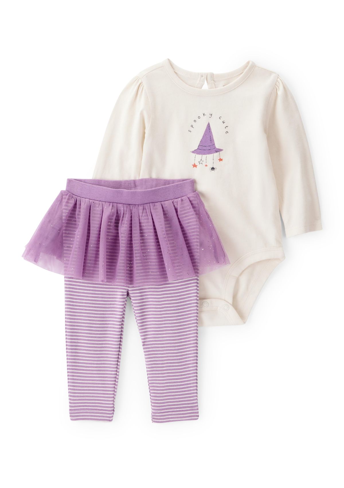 Toddler Girls Long Sleeve Halloween Bodysuit and Pants Set