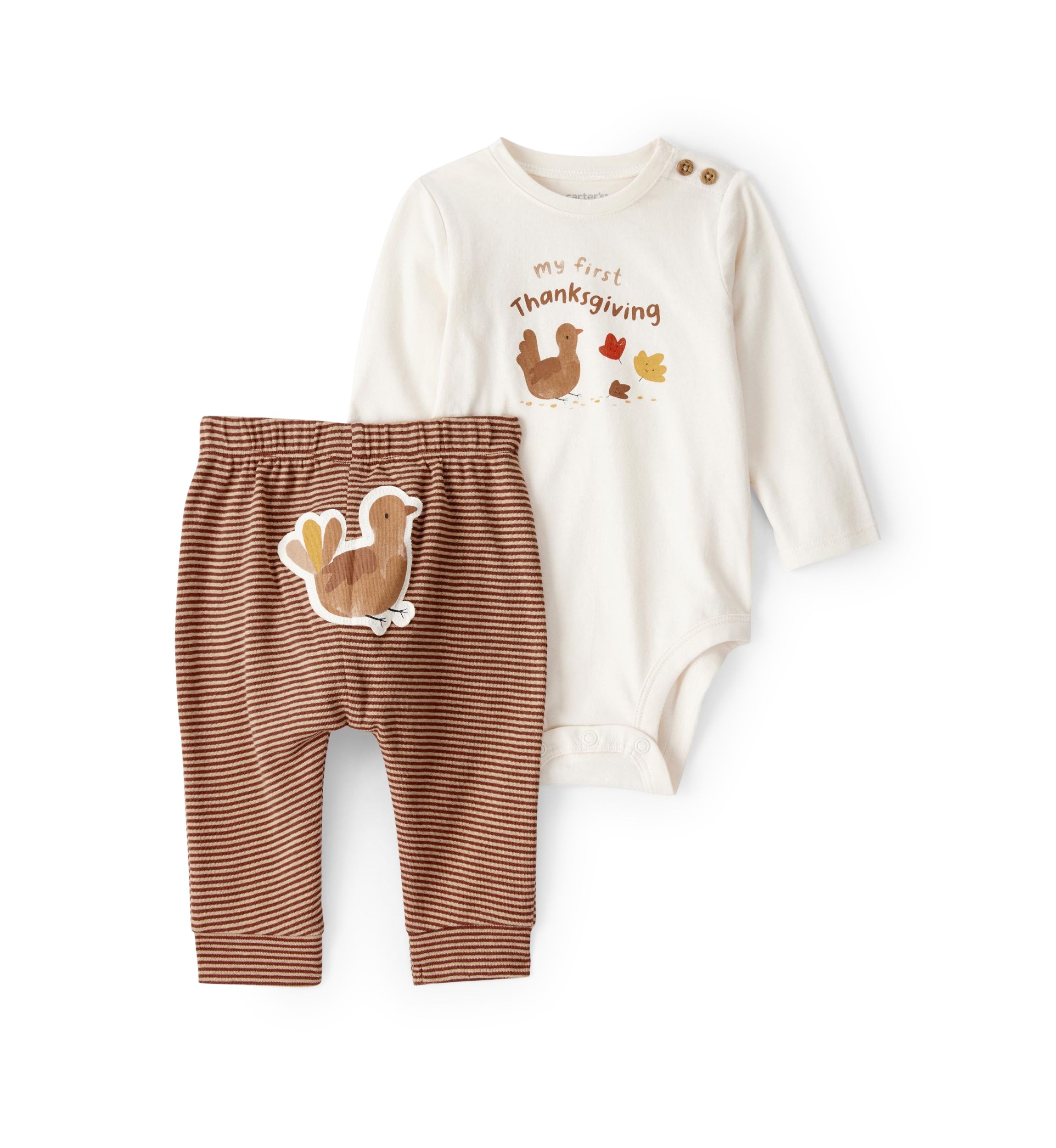 Baby Girls Turkey Bodysuit Set 